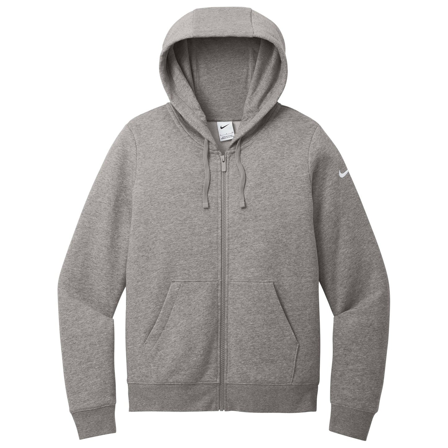 Black Sweatshirts - Nike - Cozy Full-Zip Hoodie - Fleece