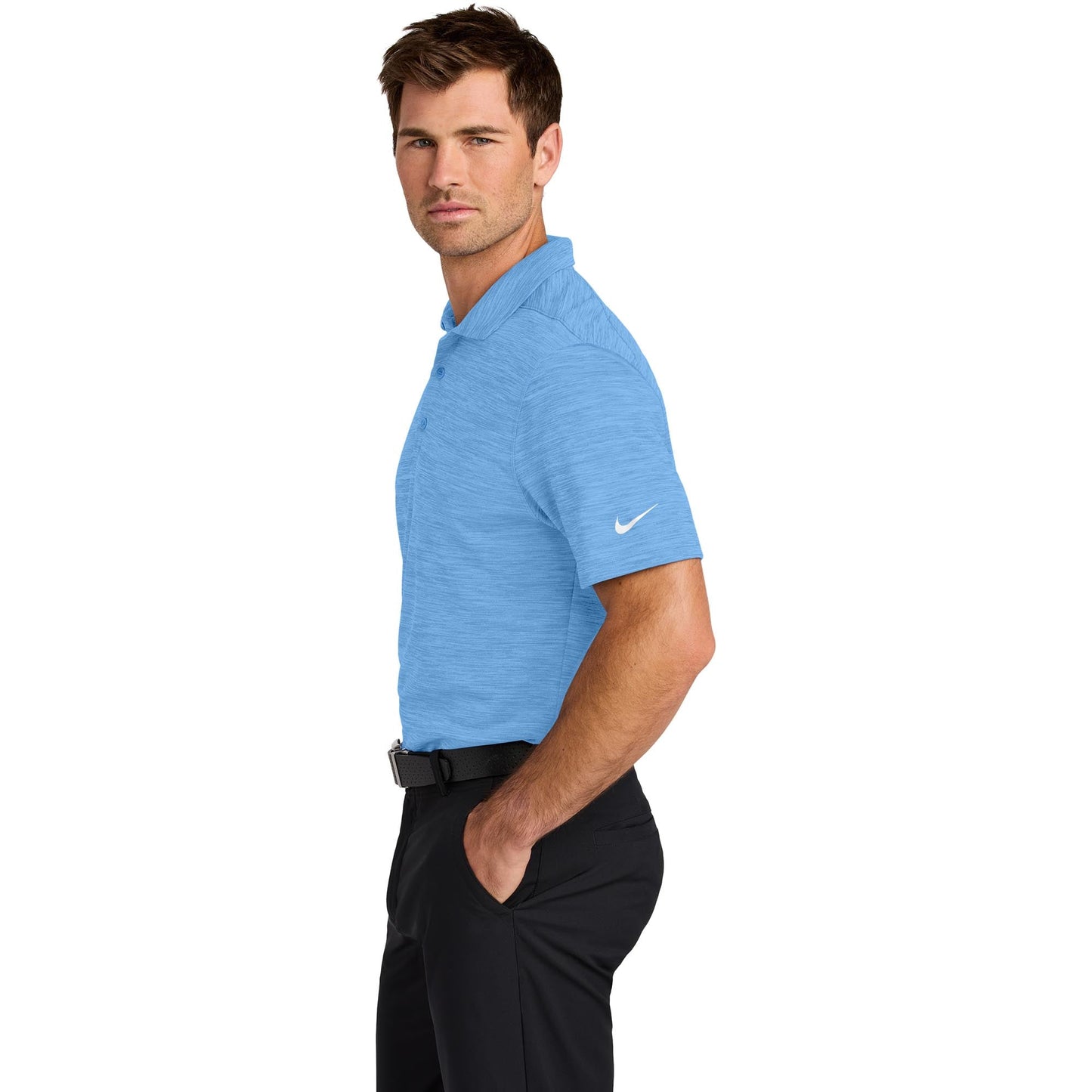 Cool Gray Polo - Nike - Moisture Wicking Fabric