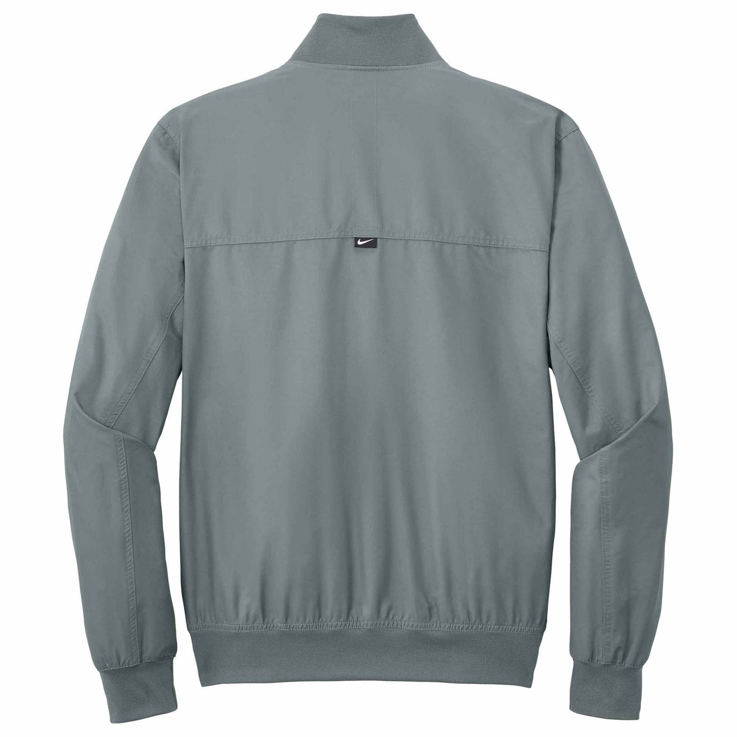Black Bomber Jacket - Nike - Ribbed Collar - Stylish Wear