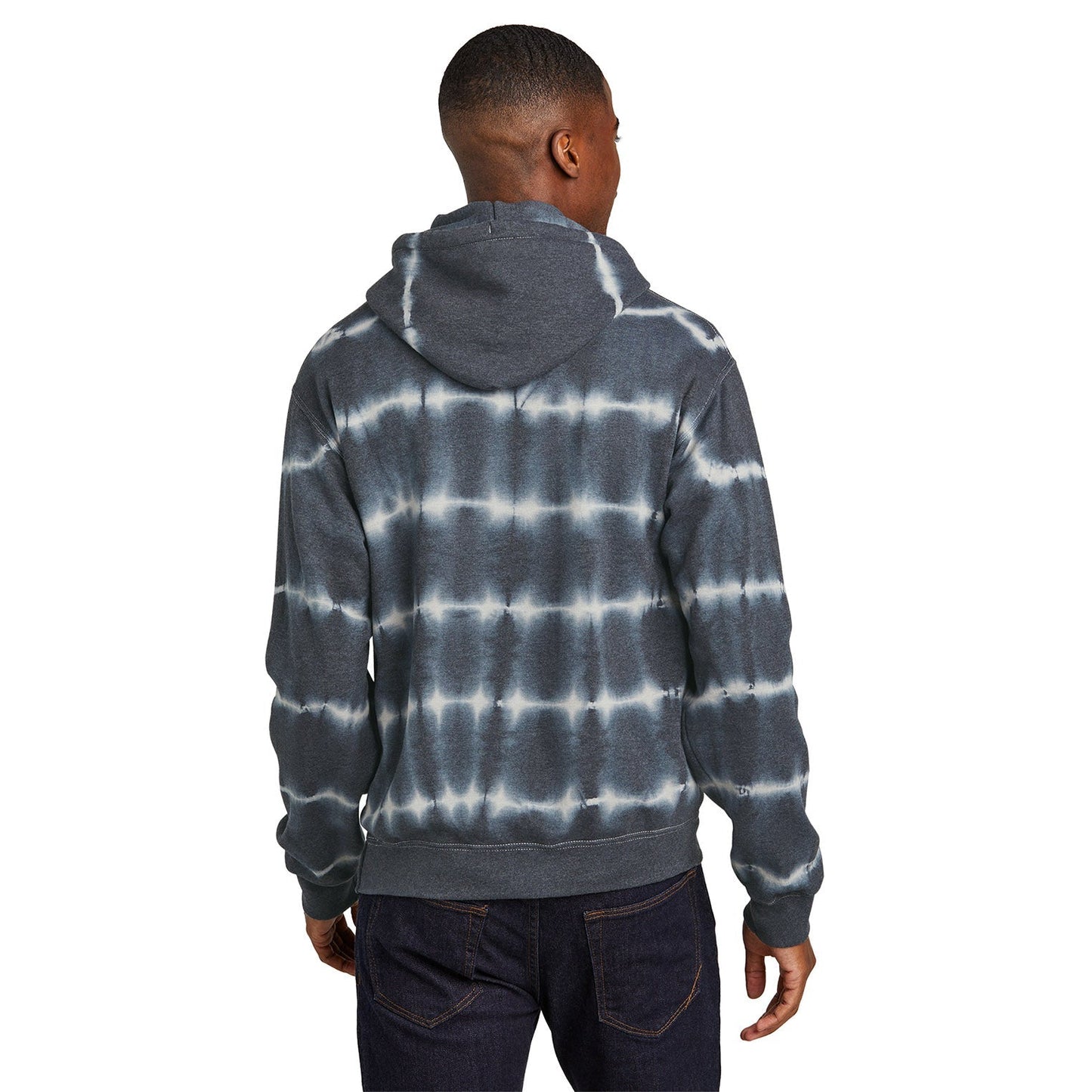 Black/White Sweatshirt - Port & Company - Tie-Dye Fleece