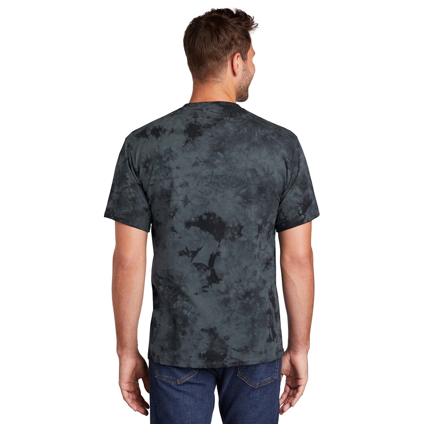 Black Red T-Shirts - Port & Company - Vibrant Tie-Dye