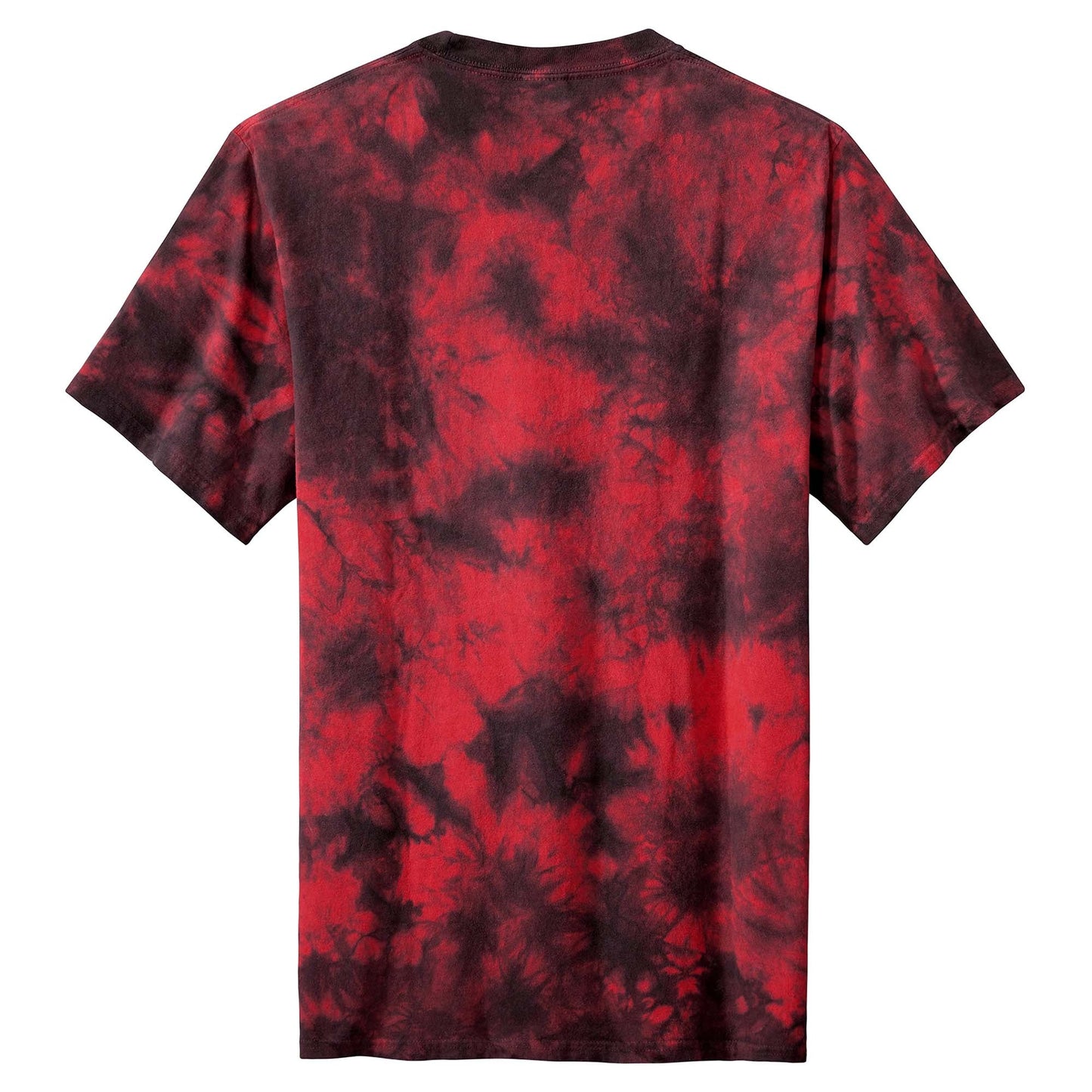 Black Red T-Shirts - Port & Company - Vibrant Tie-Dye