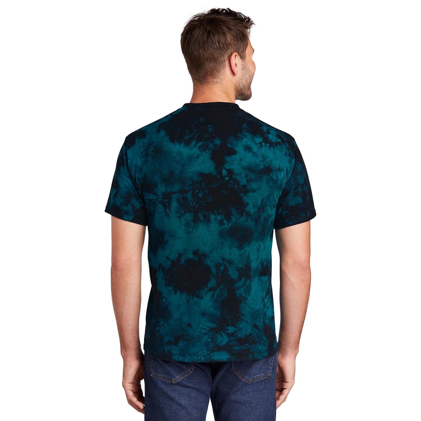 Black Red T-Shirts - Port & Company - Vibrant Tie-Dye