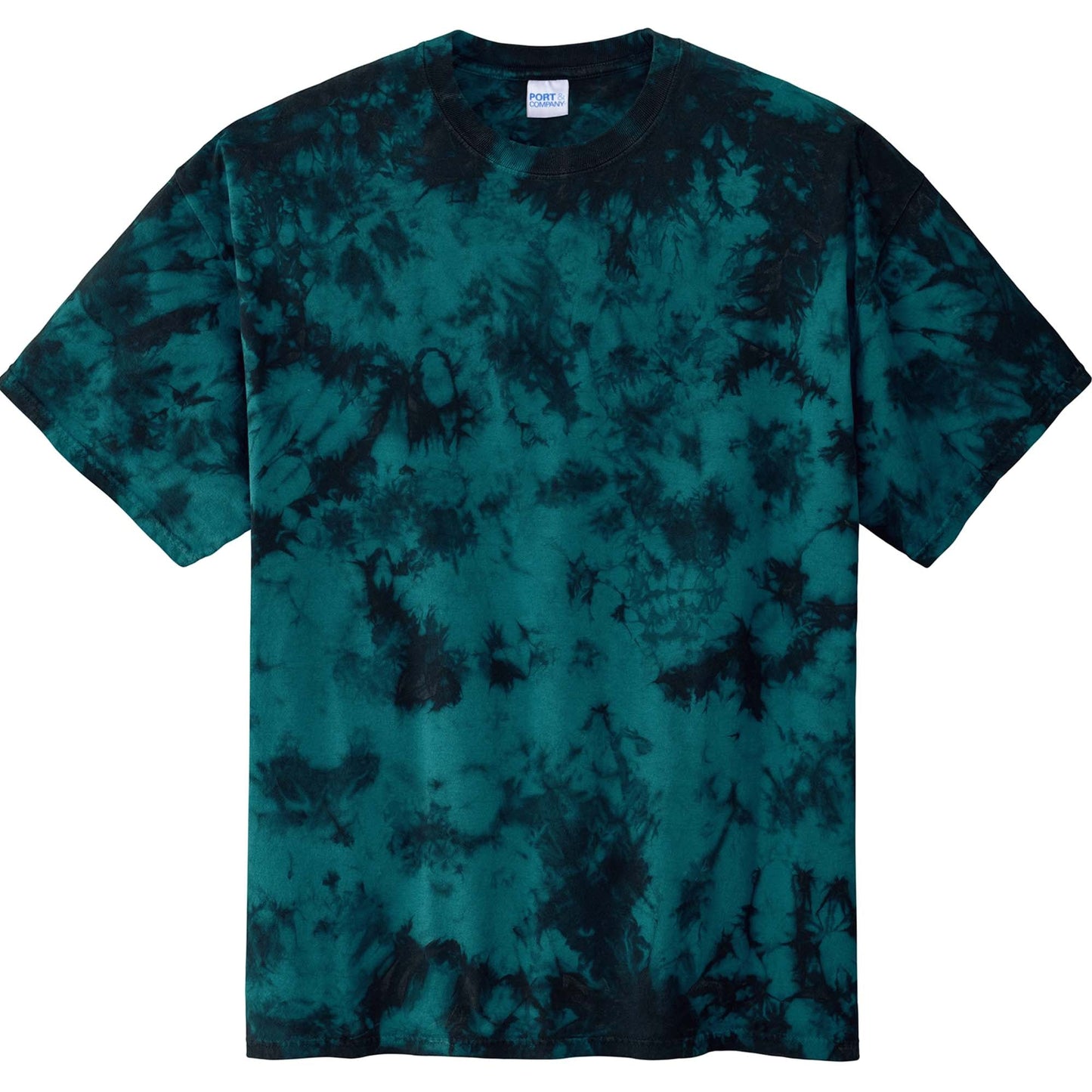 Black Red T-Shirts - Port & Company - Vibrant Tie-Dye