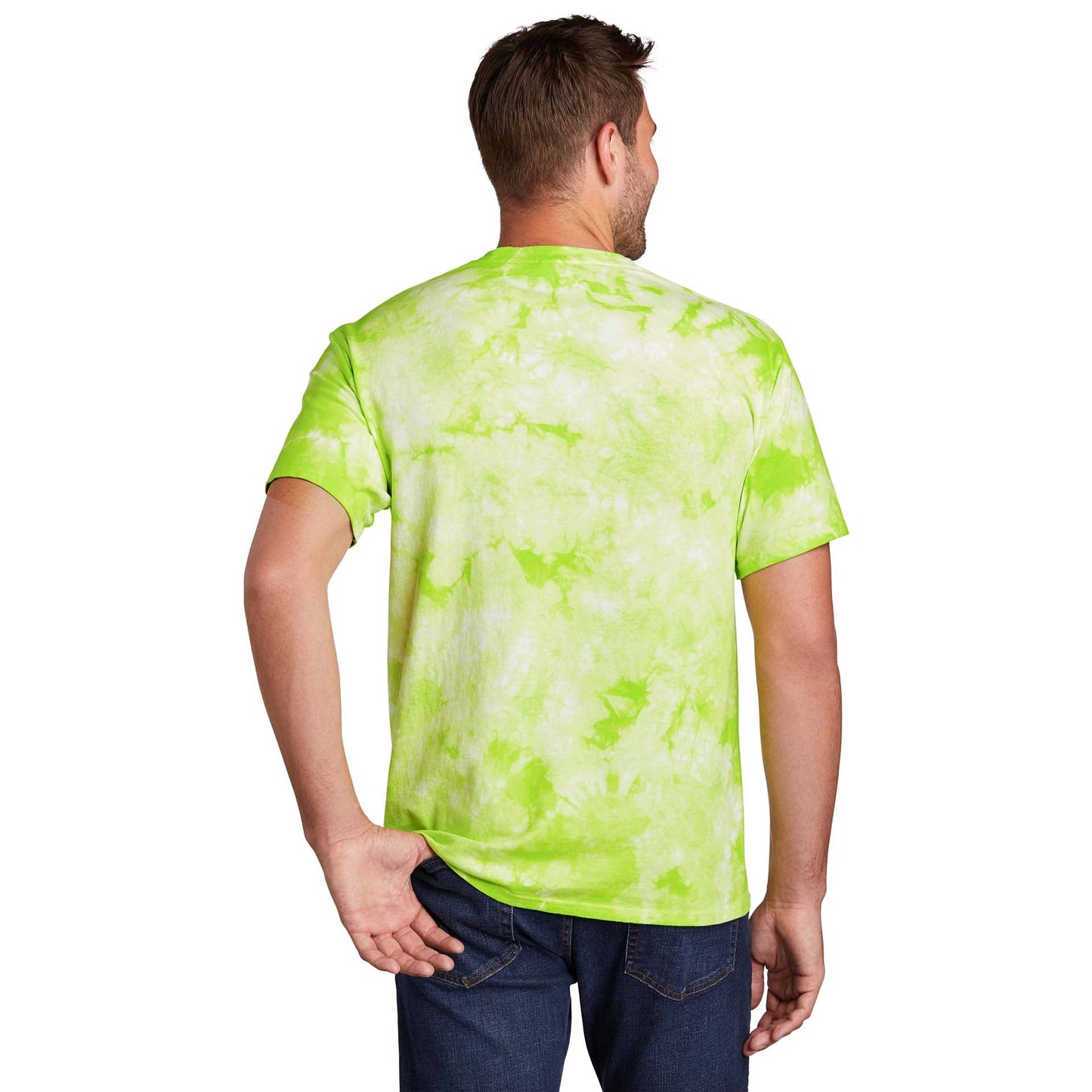 Black Red T-Shirts - Port & Company - Vibrant Tie-Dye