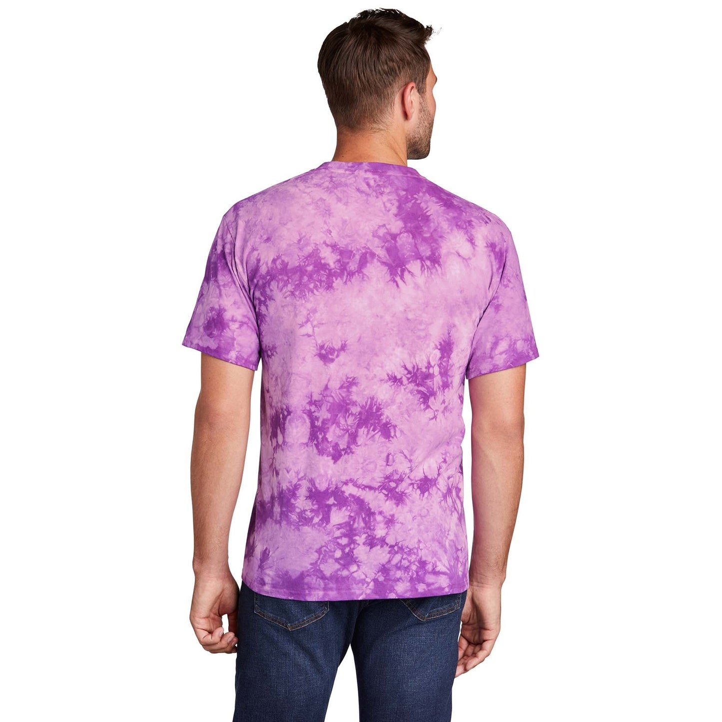 Black Red T-Shirts - Port & Company - Vibrant Tie-Dye