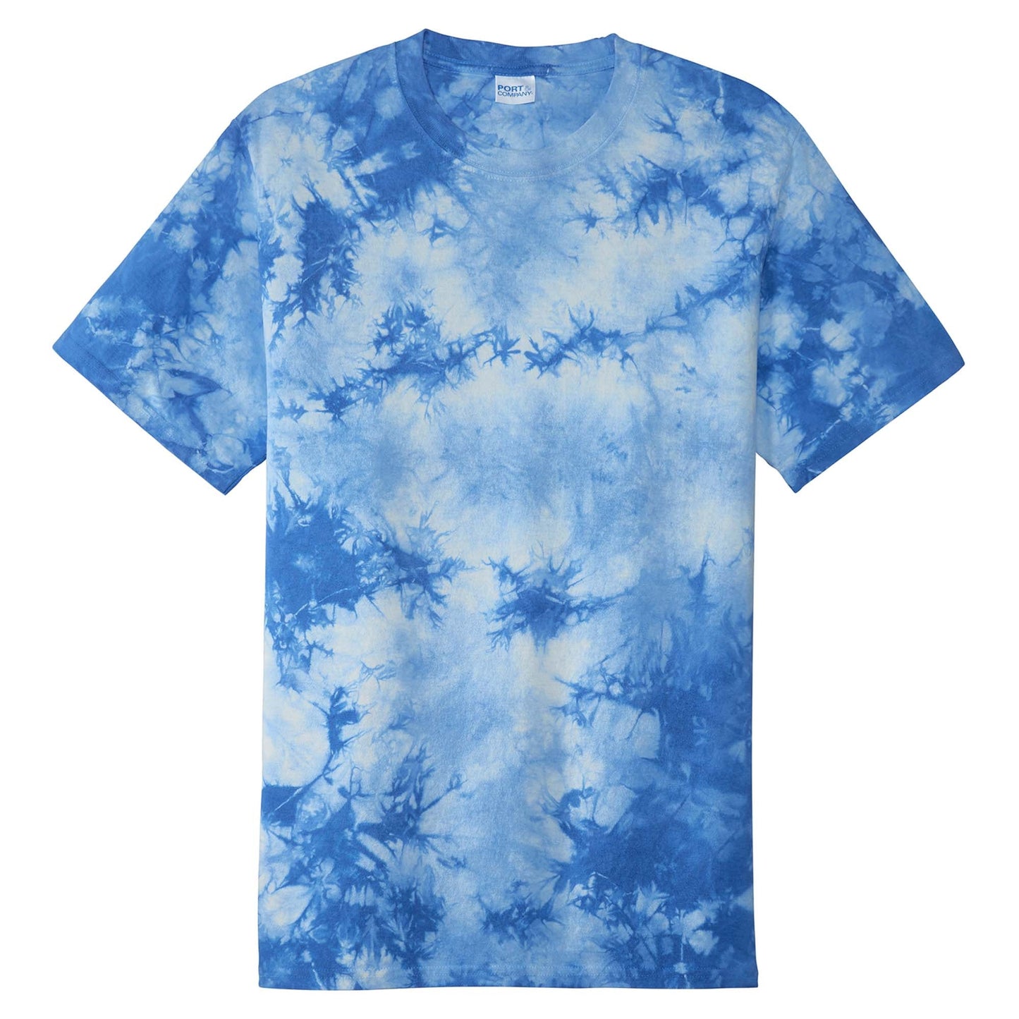 Black Red T-Shirts - Port & Company - Vibrant Tie-Dye