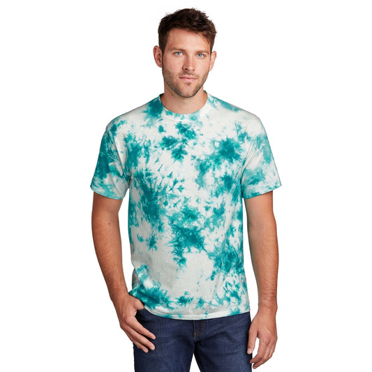 Black Red T-Shirts - Port & Company - Vibrant Tie-Dye