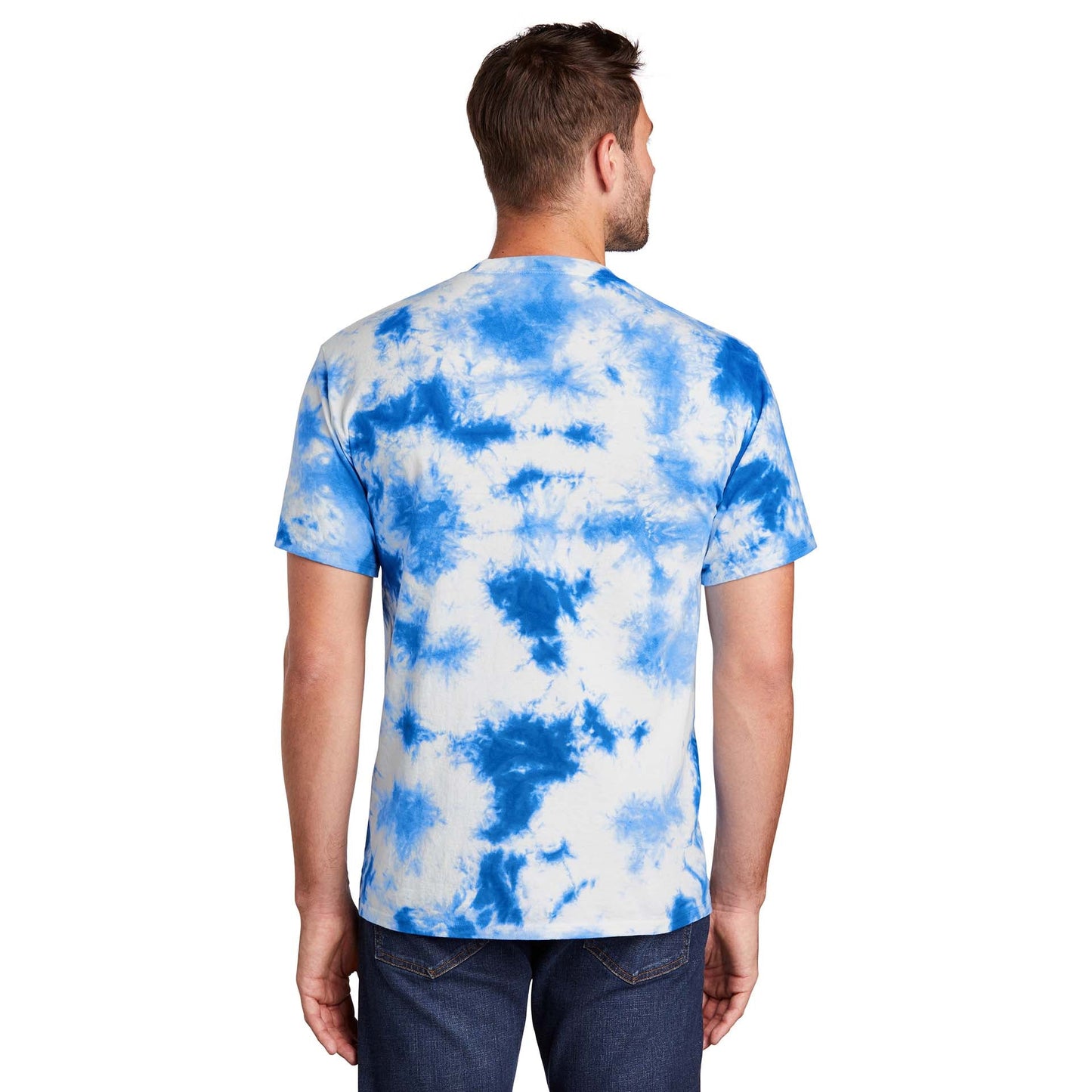 Black Red T-Shirts - Port & Company - Vibrant Tie-Dye