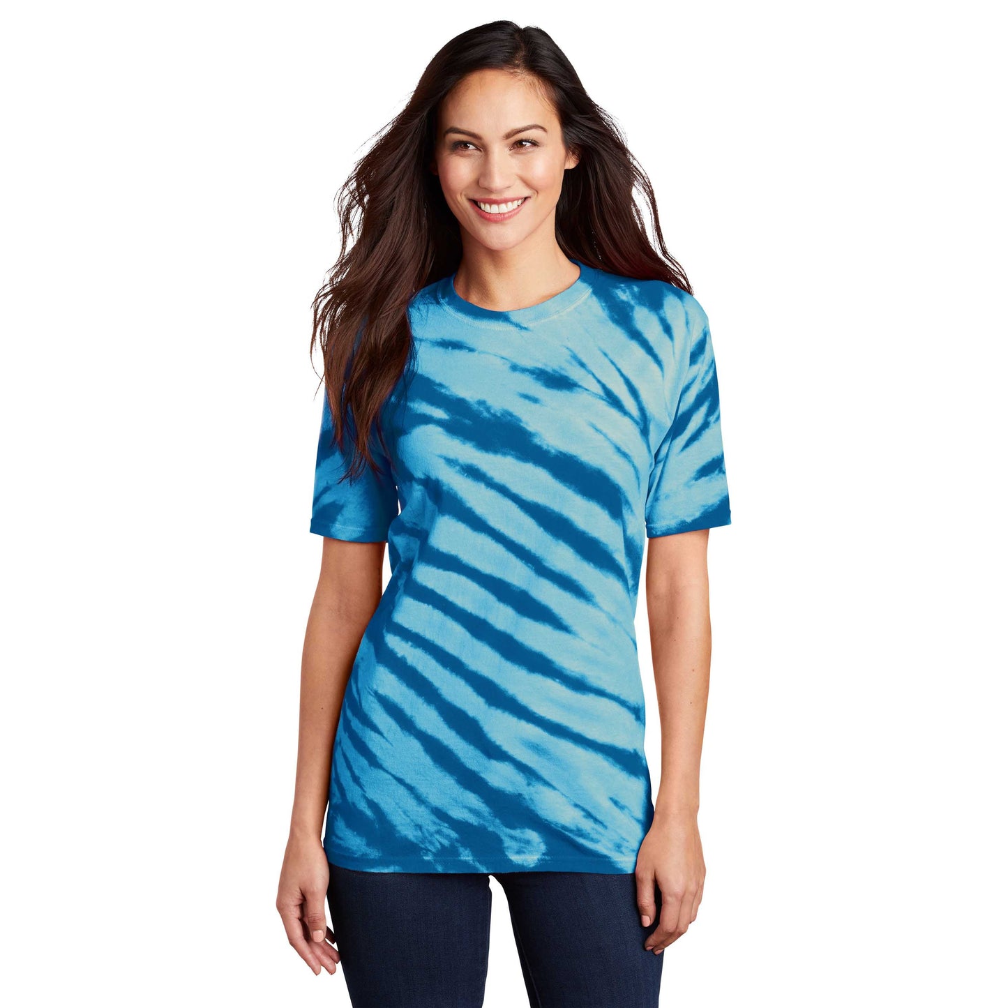Black Tie-Dye T-Shirt - Port & Company - Vibrant Colors