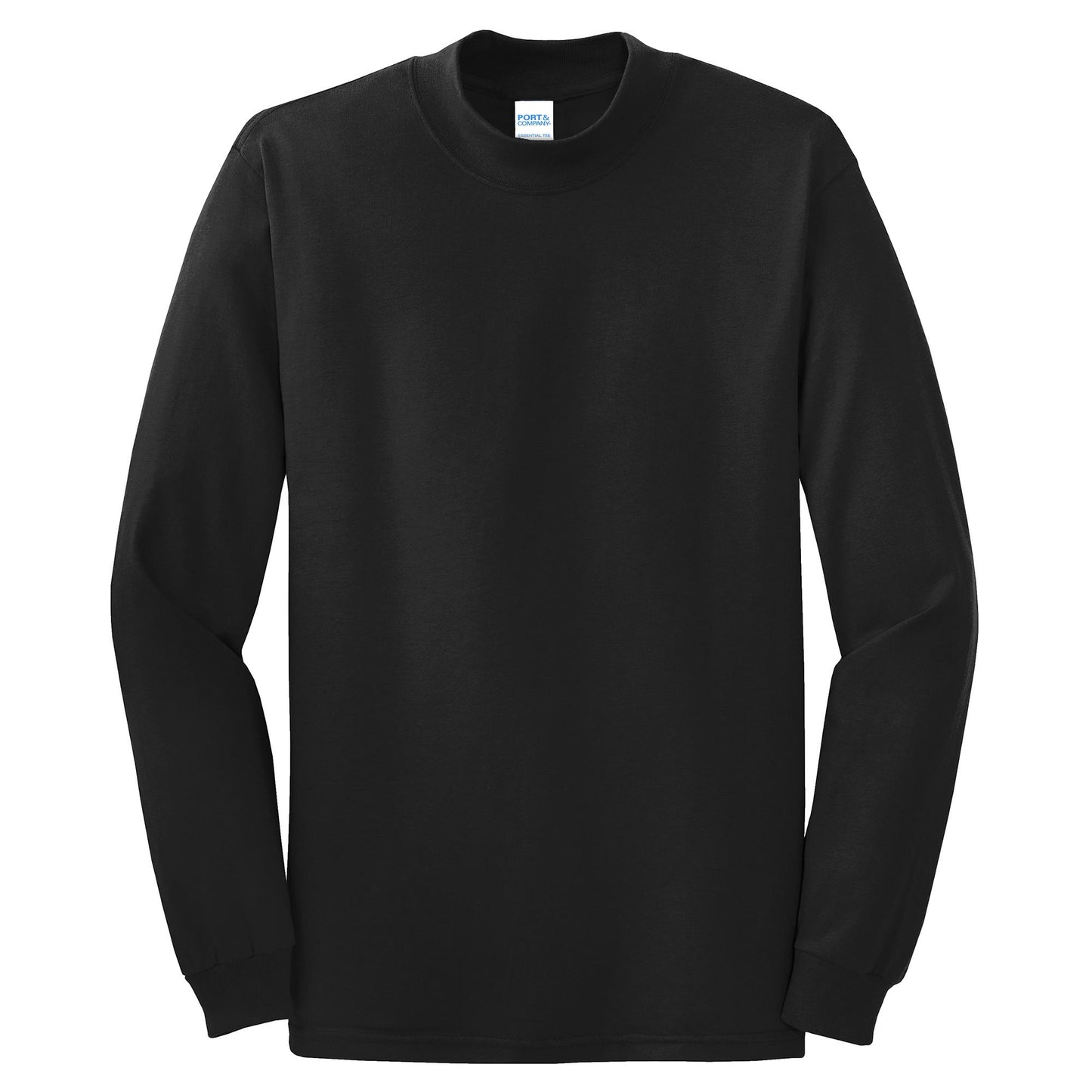 White Sweatshirts - Soft Mock Turtleneck - Port & Company - Stylish Comfort
