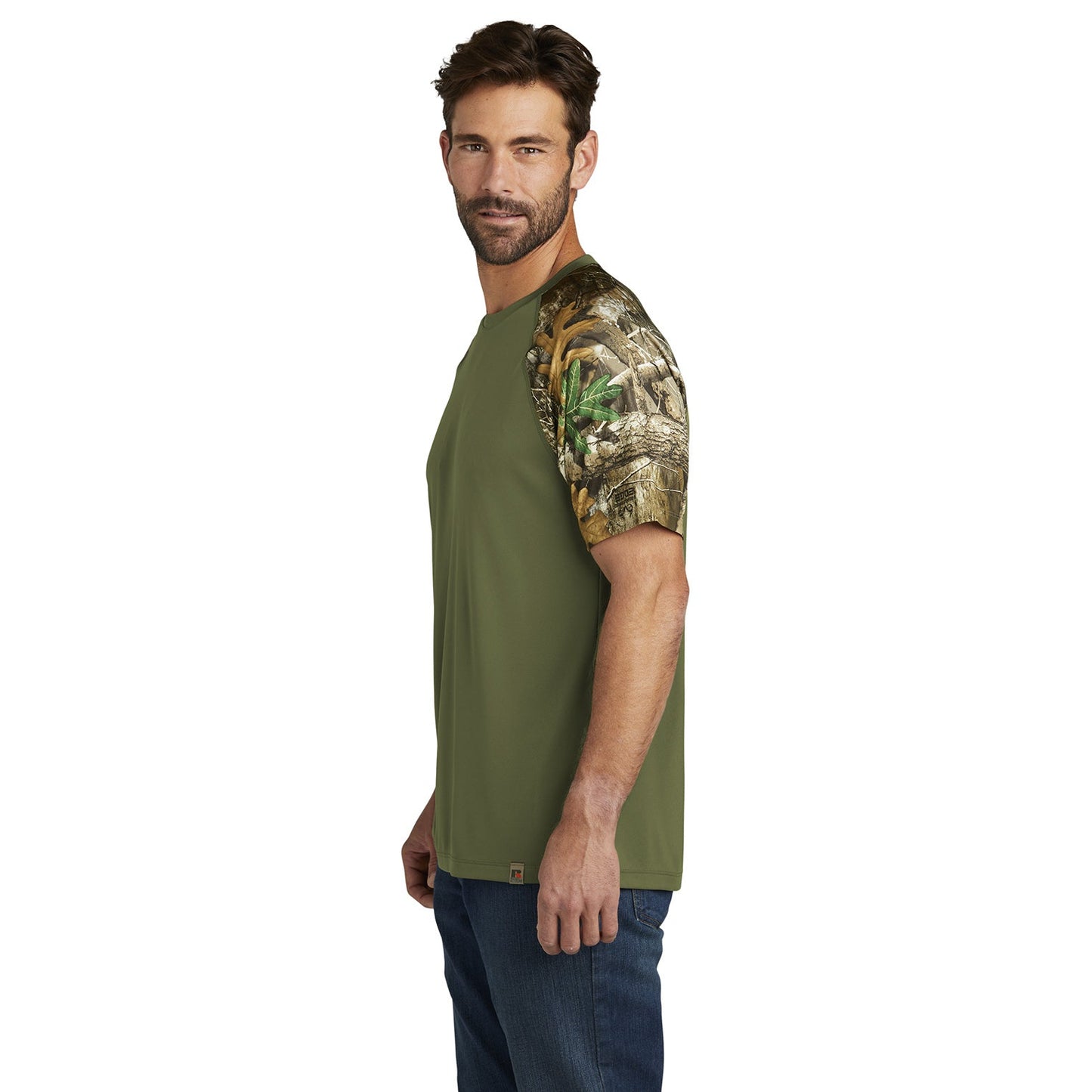 Black Realtree Edge T-Shirts - Russell Outdoors - Moisture Wicking
