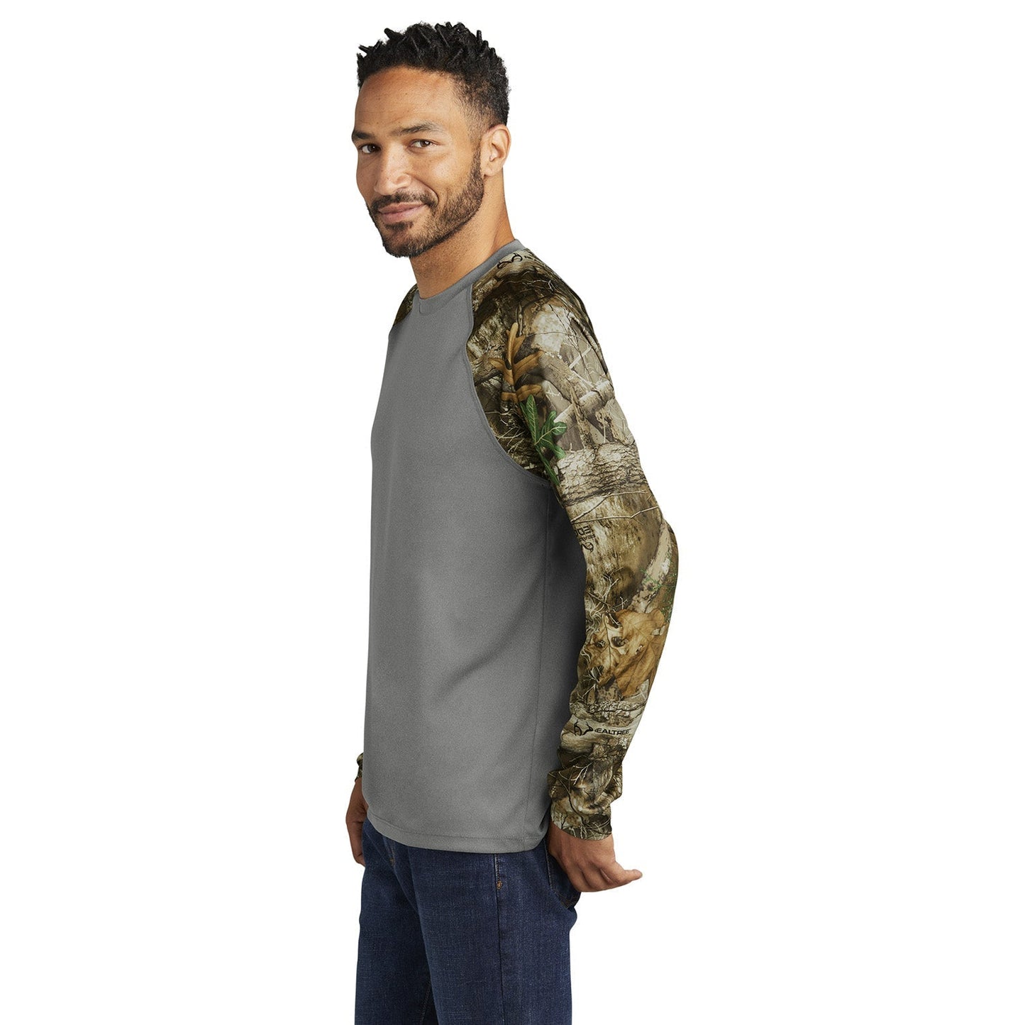 Black Colorblock Tee - Russell Outdoors - Moisture Wicking