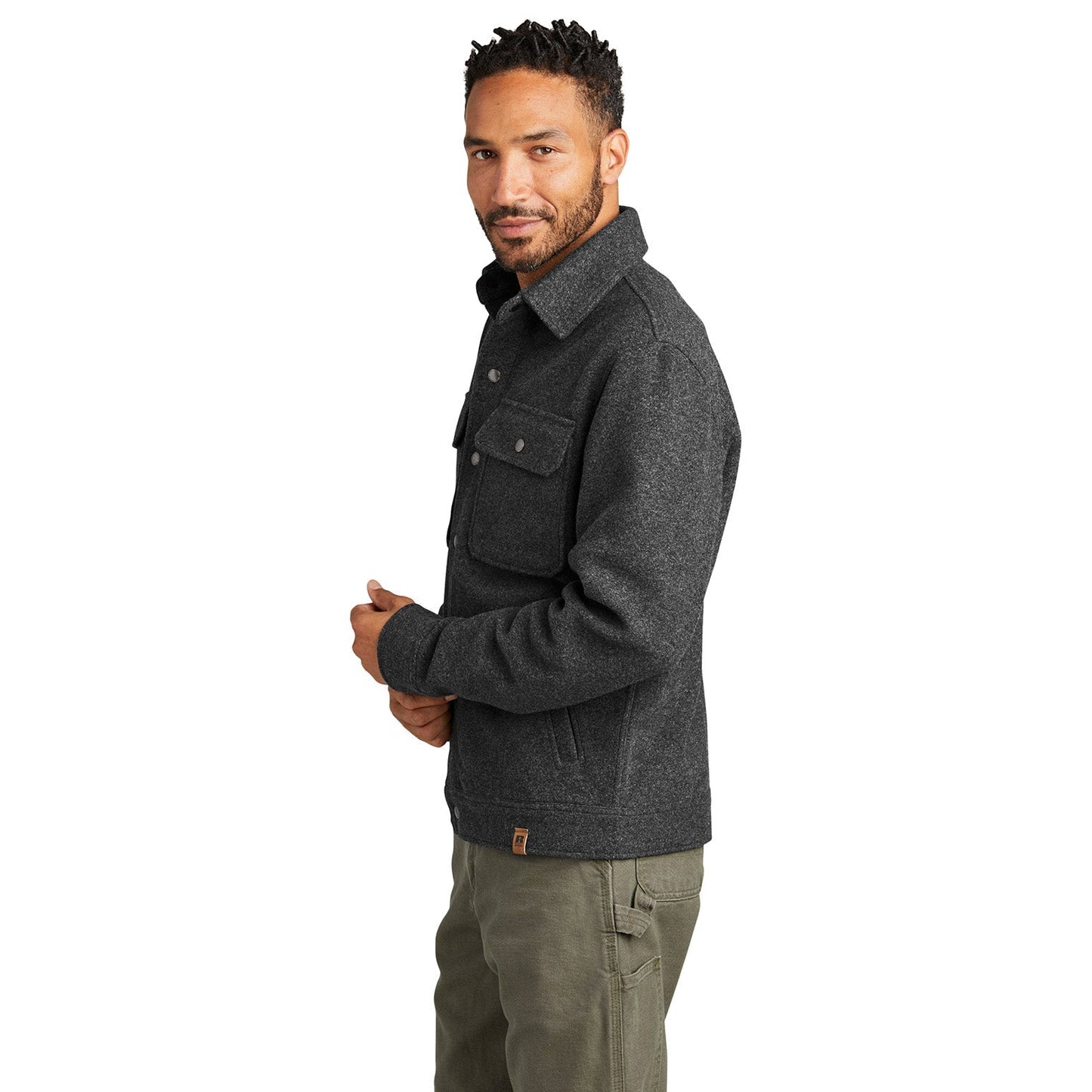 Deep Black Plaid Jacket - Russell Outdoors - Comfortable Fit