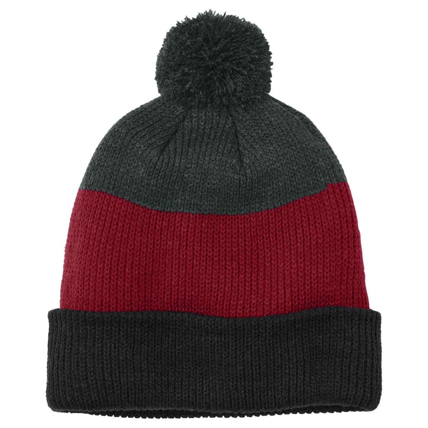 Deep Black/Gusty Grey/Storm Grey Beanies - Port Authority - Cozy