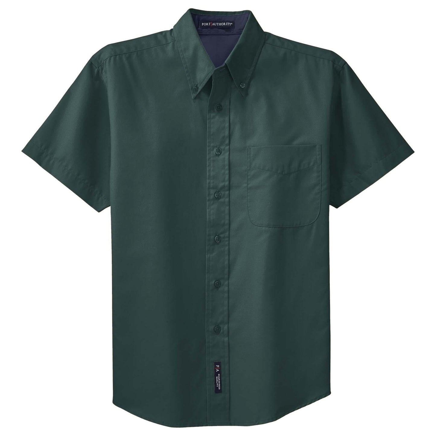 Black/Light Stone Button Up Shirt - Port Authority - Easy Care