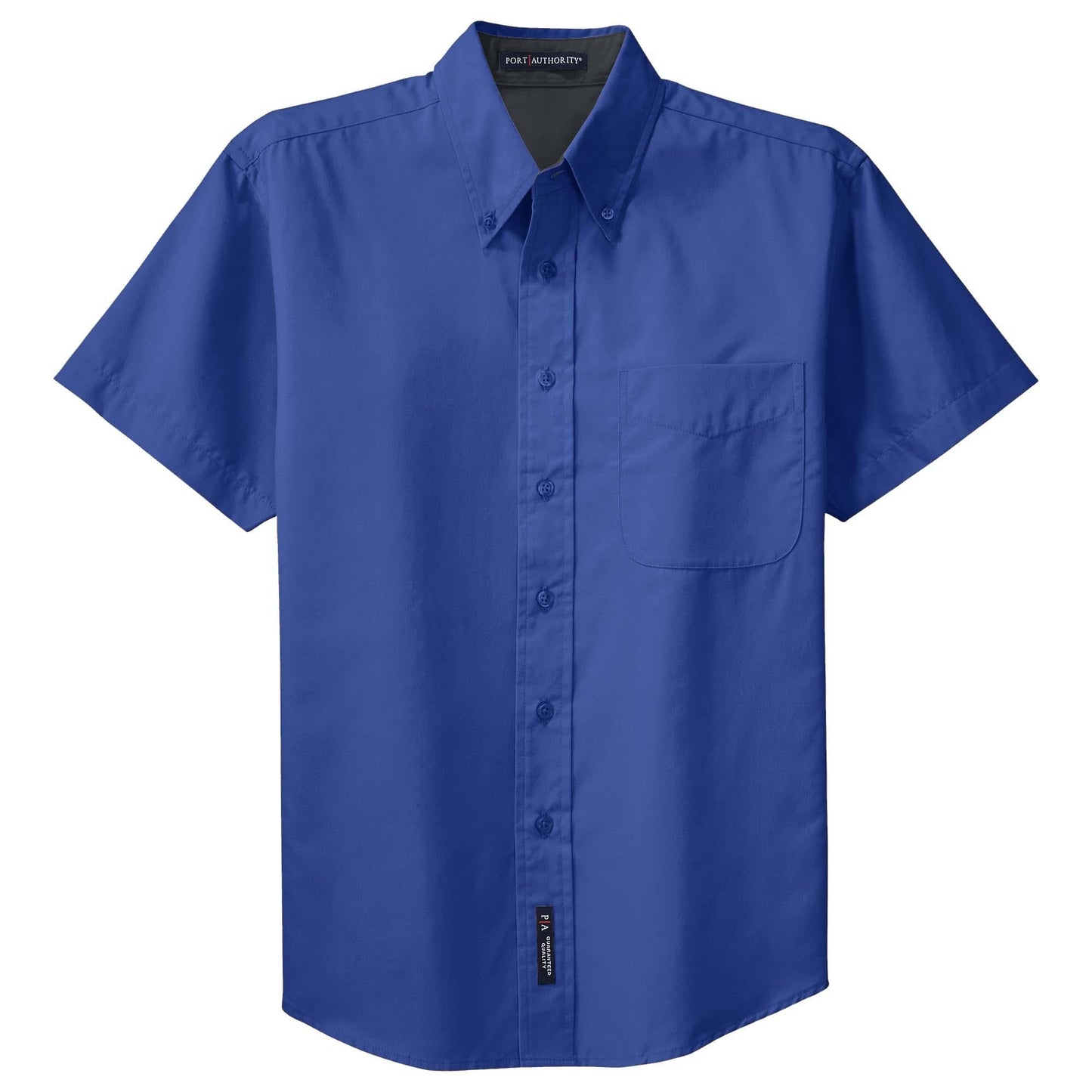 Black/Light Stone Button Up Shirt - Port Authority - Easy Care