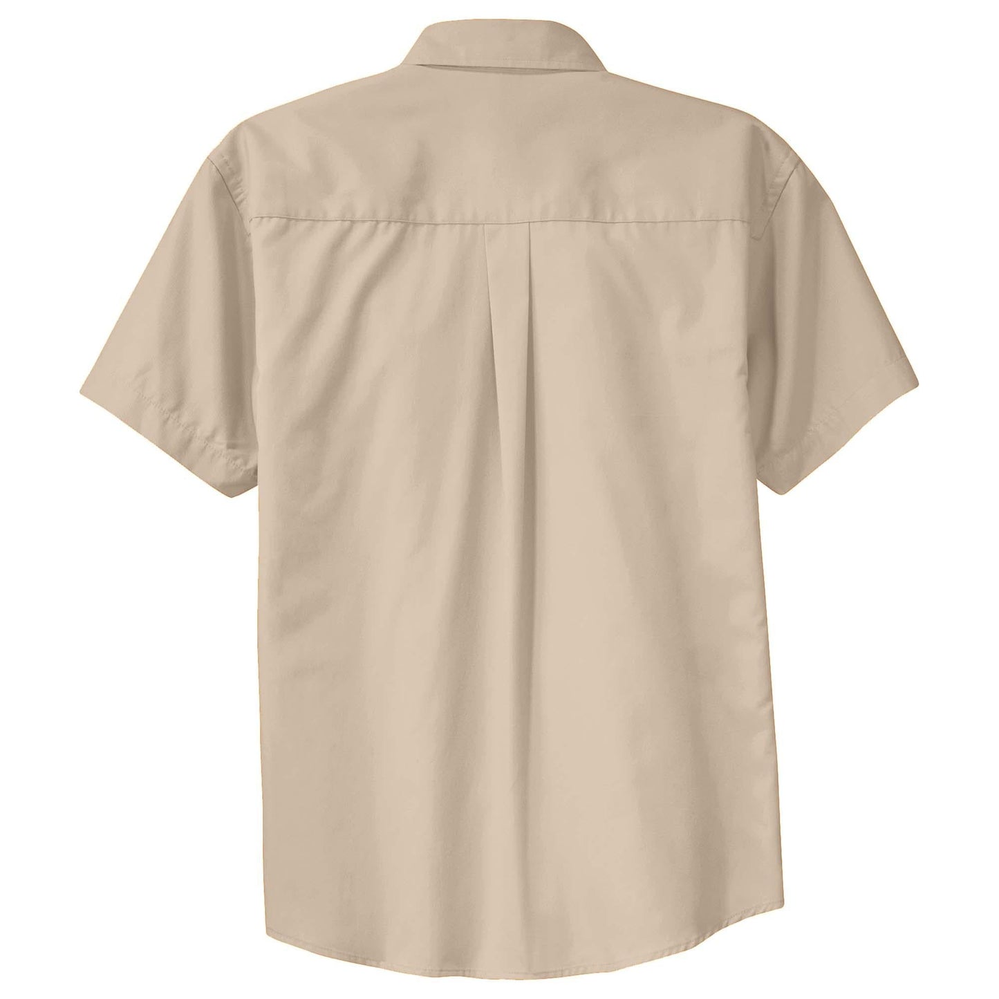 Black/Light Stone Button Up Shirt - Port Authority - Easy Care