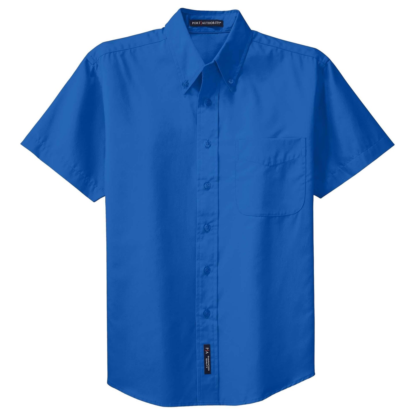 Black/Light Stone Button Up Shirt - Port Authority - Easy Care
