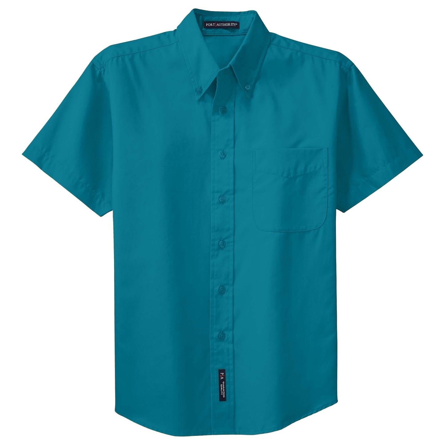 Black/Light Stone Button Up Shirt - Port Authority - Easy Care