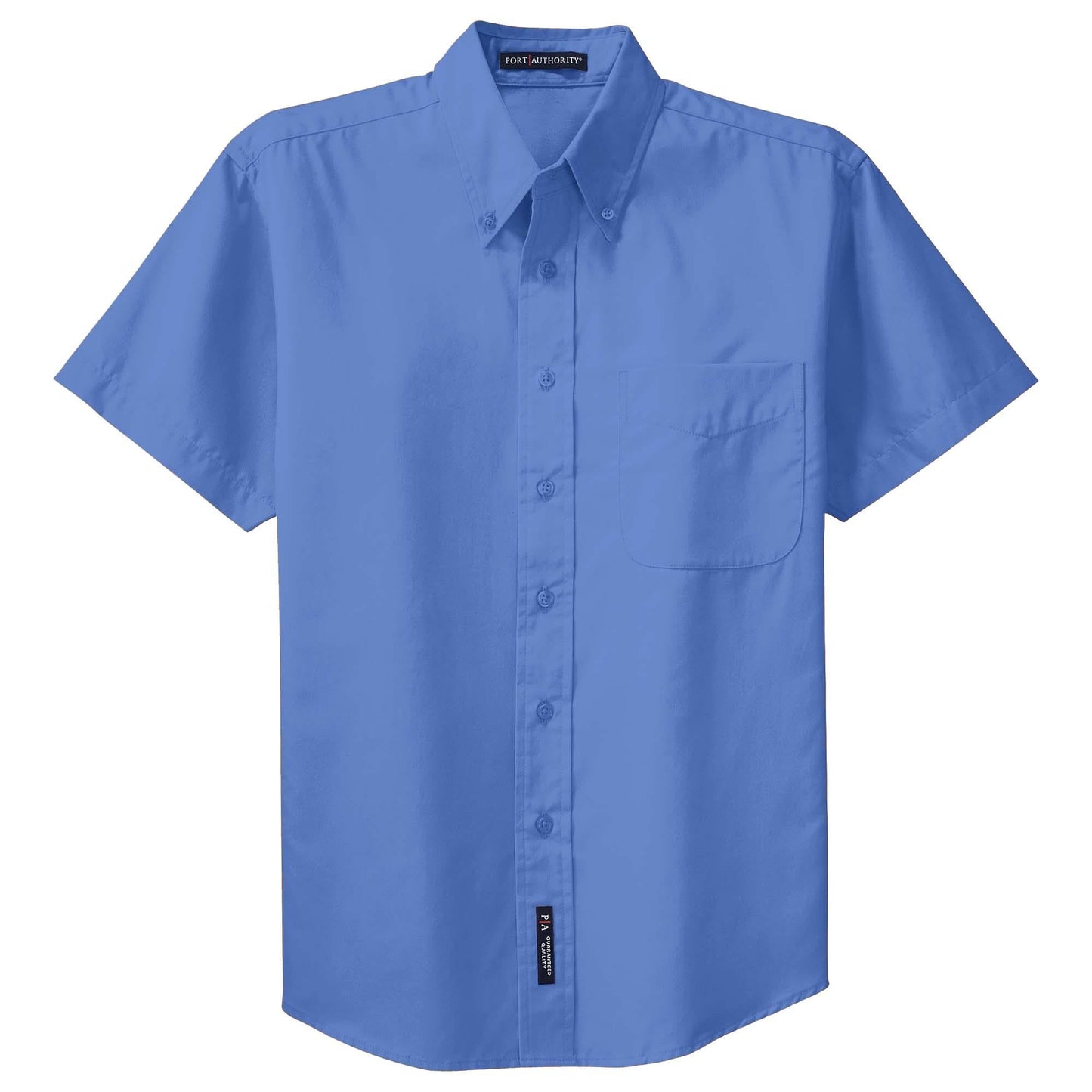 Black/Light Stone Button Up Shirt - Port Authority - Easy Care