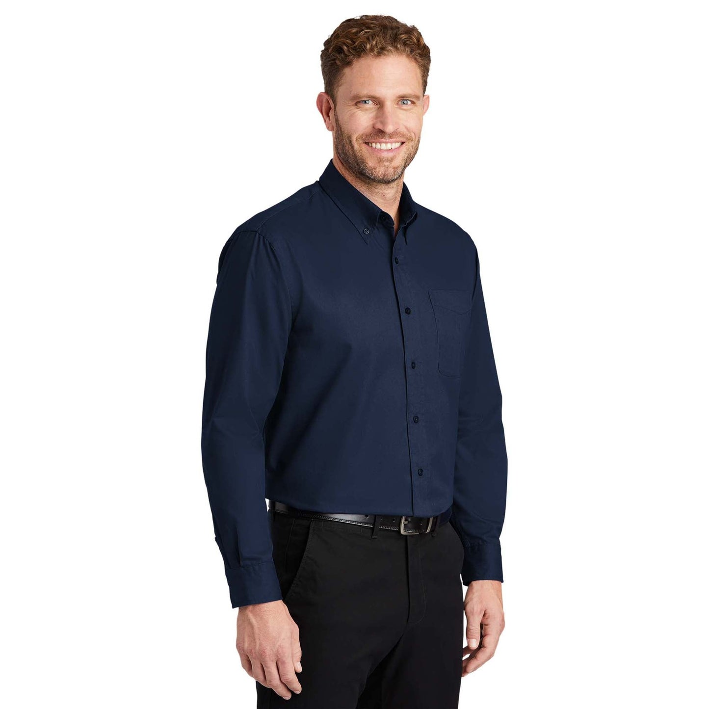 Burgundy Button Up Shirts - Cornerstone - Soft Twill
