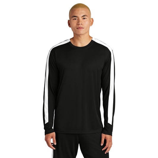 Black/White T-Shirt - Sport-Tek - Moisture-Wicking Crew