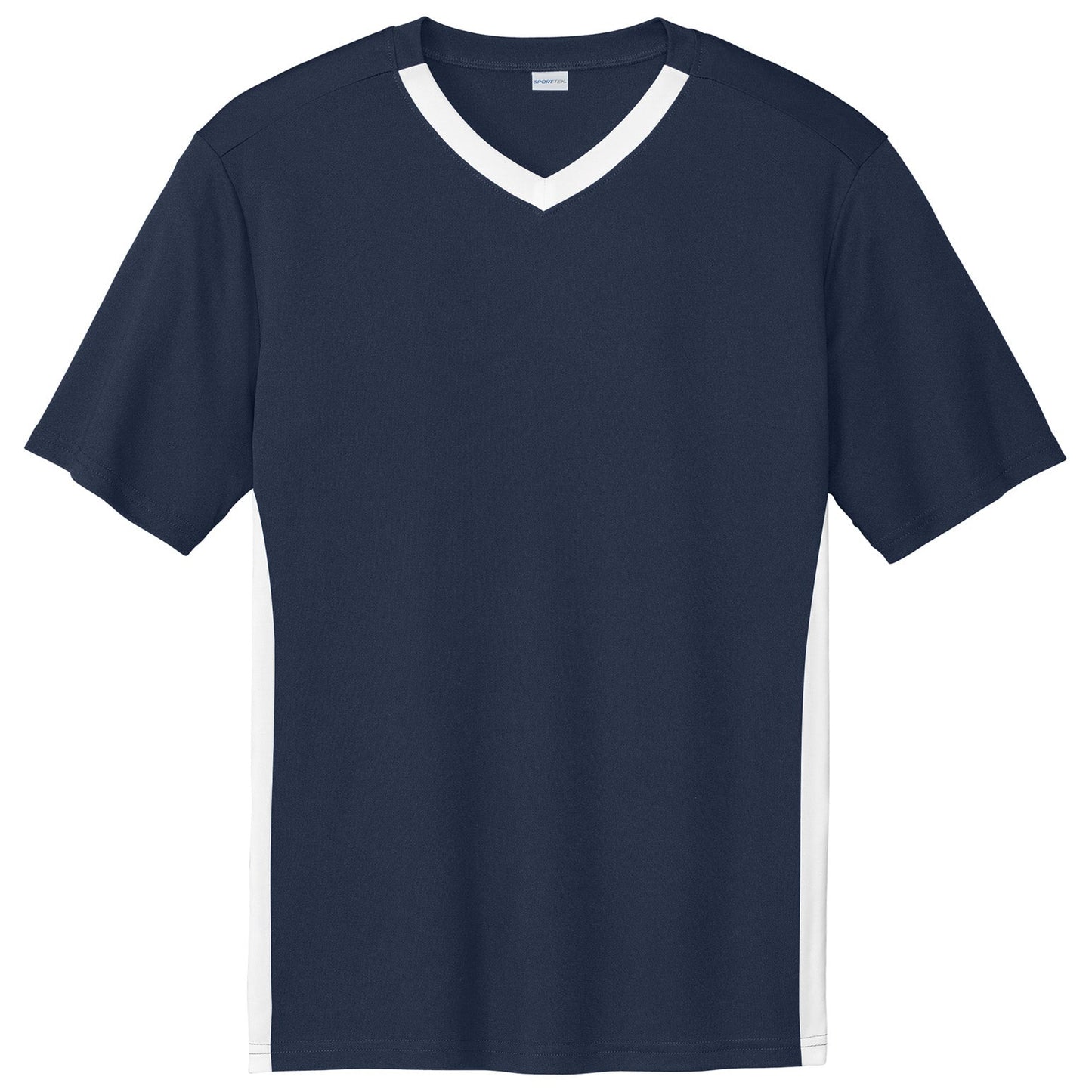 Black/White T-Shirts - Sport-Tek - Athletic Polyester Fit