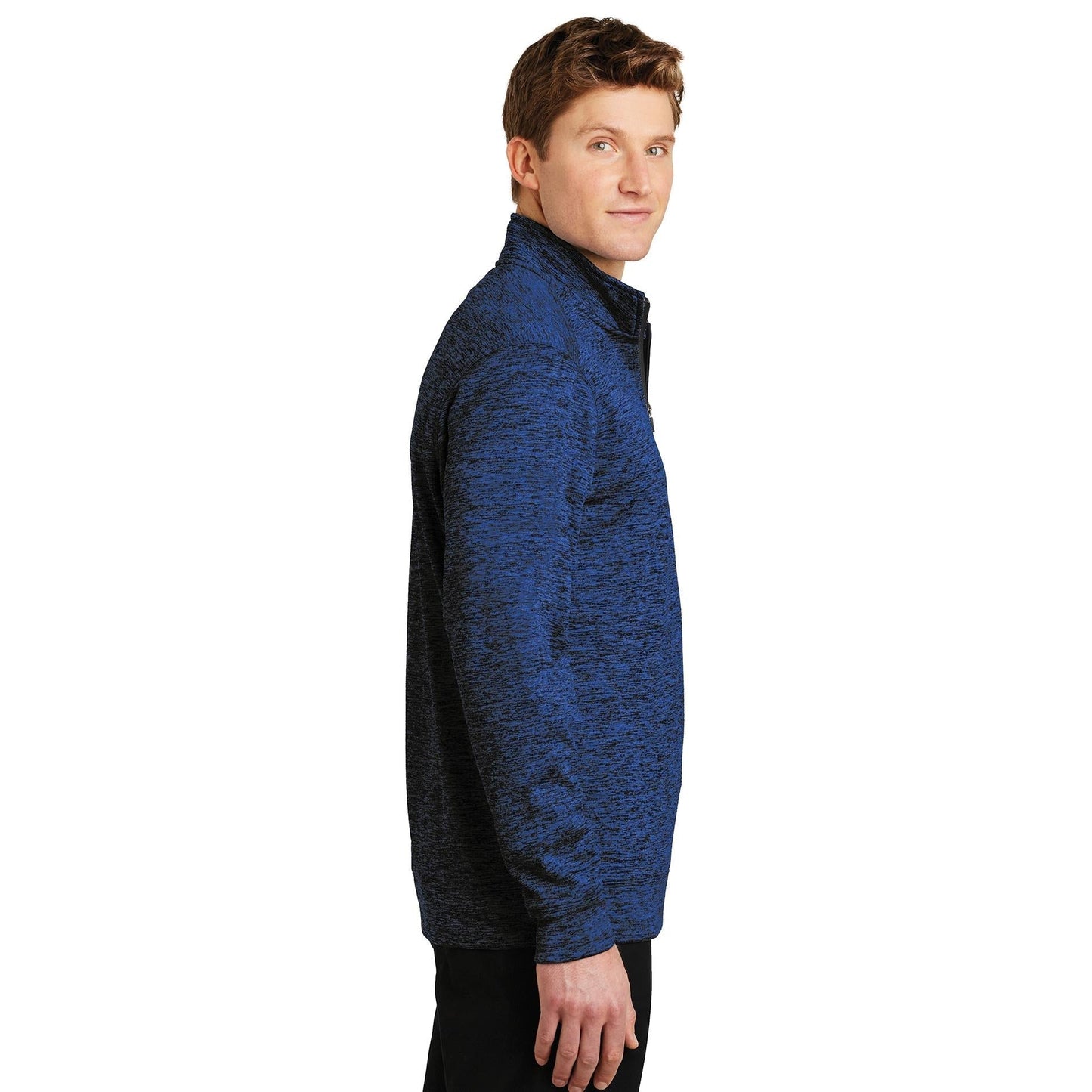 Black Electric Sweatshirts - Sport-Tek - Heather Fleece