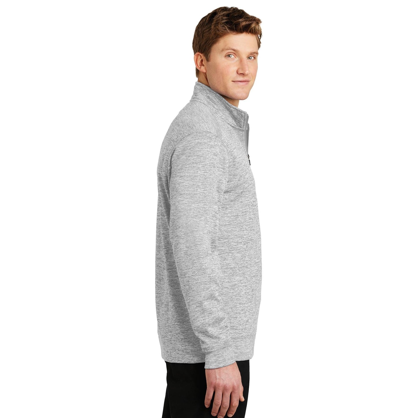 Black Electric Sweatshirts - Sport-Tek - Heather Fleece