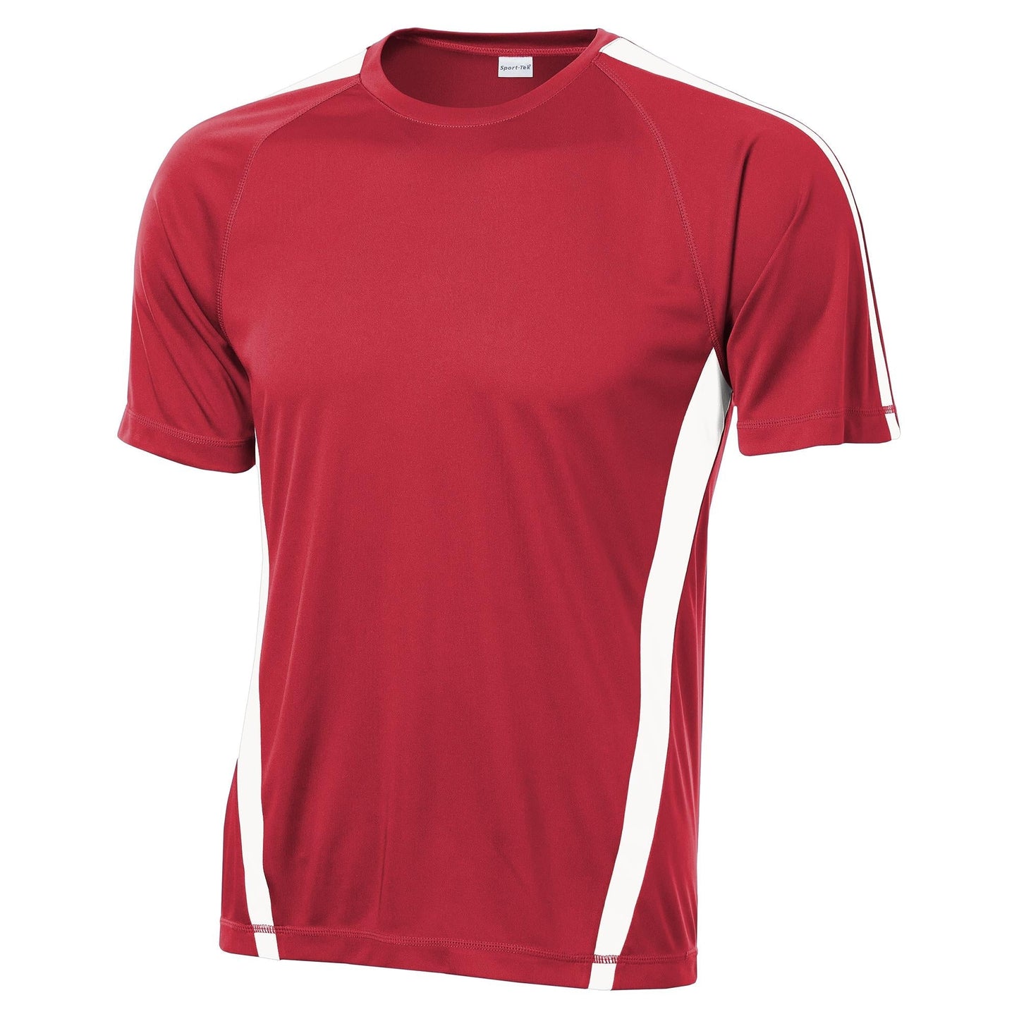 Black/Lime Shock T-Shirts - Sport-Tek - Colorblock Design