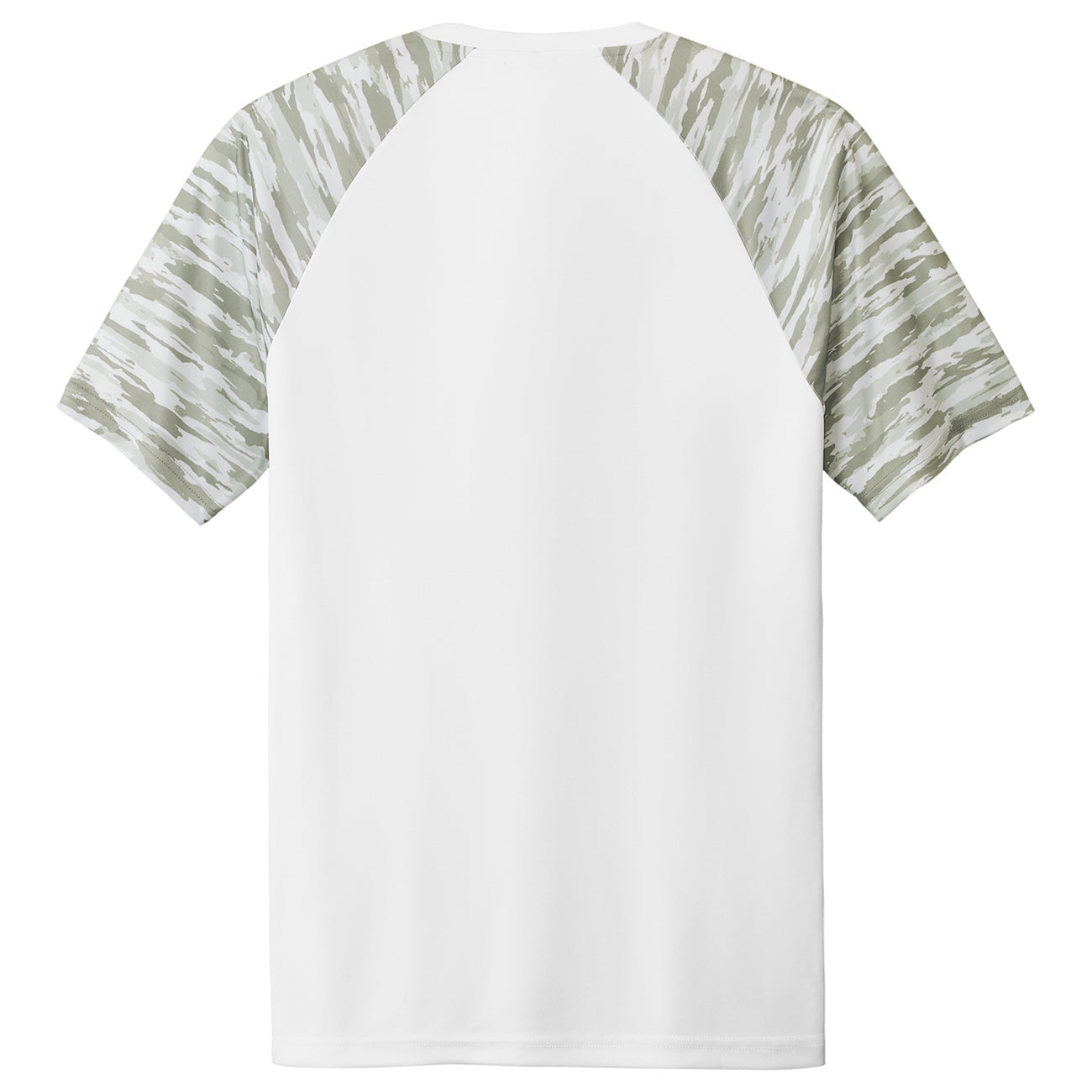 Black T-Shirts - Sport-Tek - Colorblock Design, Camo Pattern