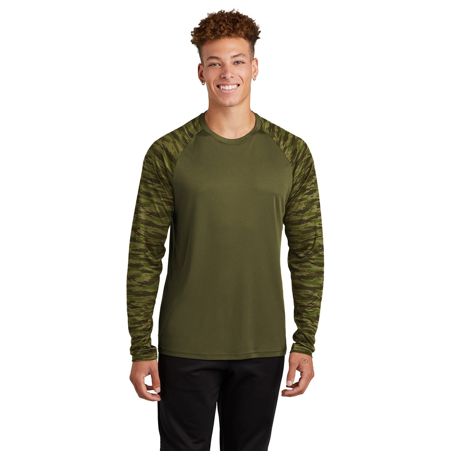 Black Camo T-Shirt - Sport-Tek - Moisture-Wicking