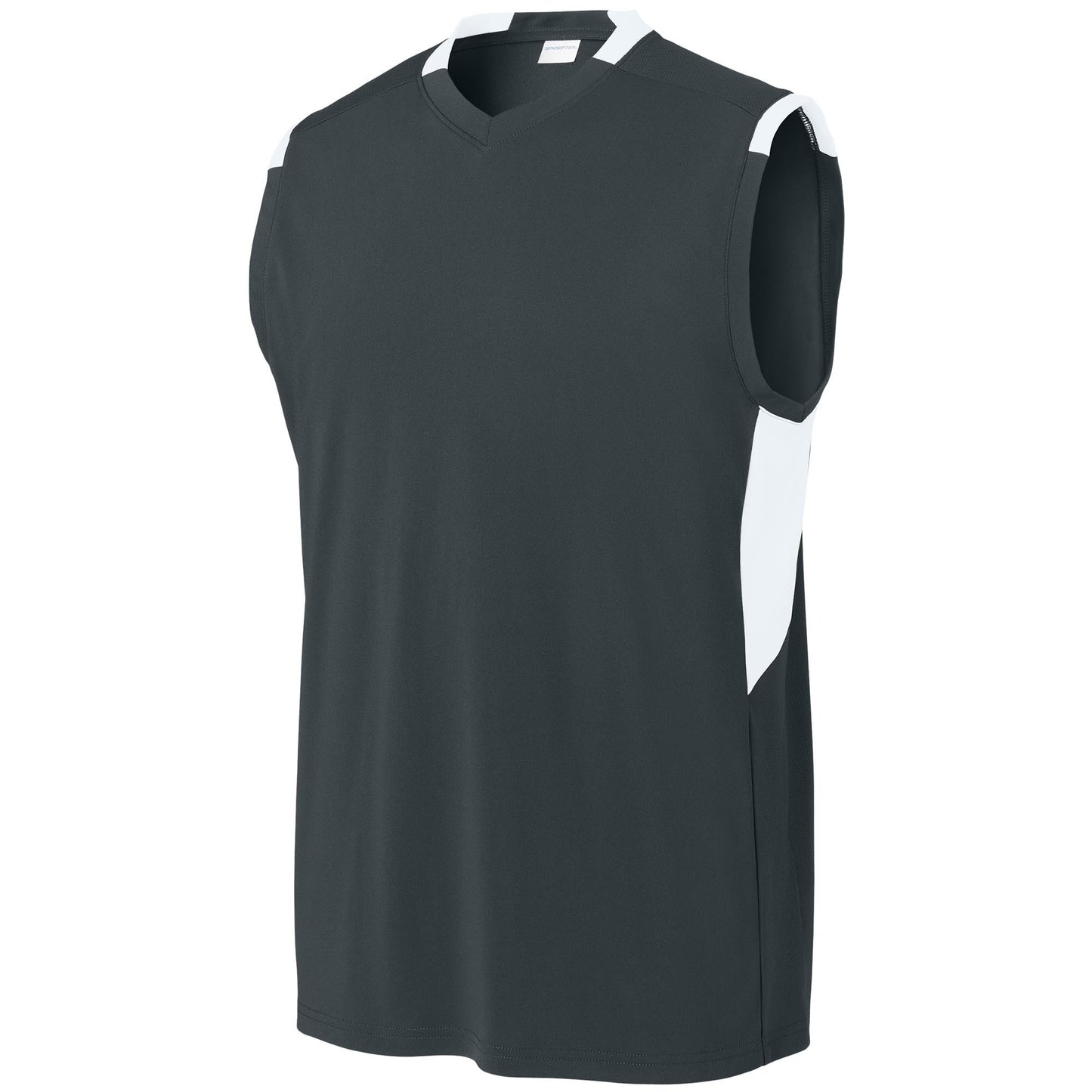 Black/White T-Shirts - Sport-Tek - Eco-Friendly Fabric