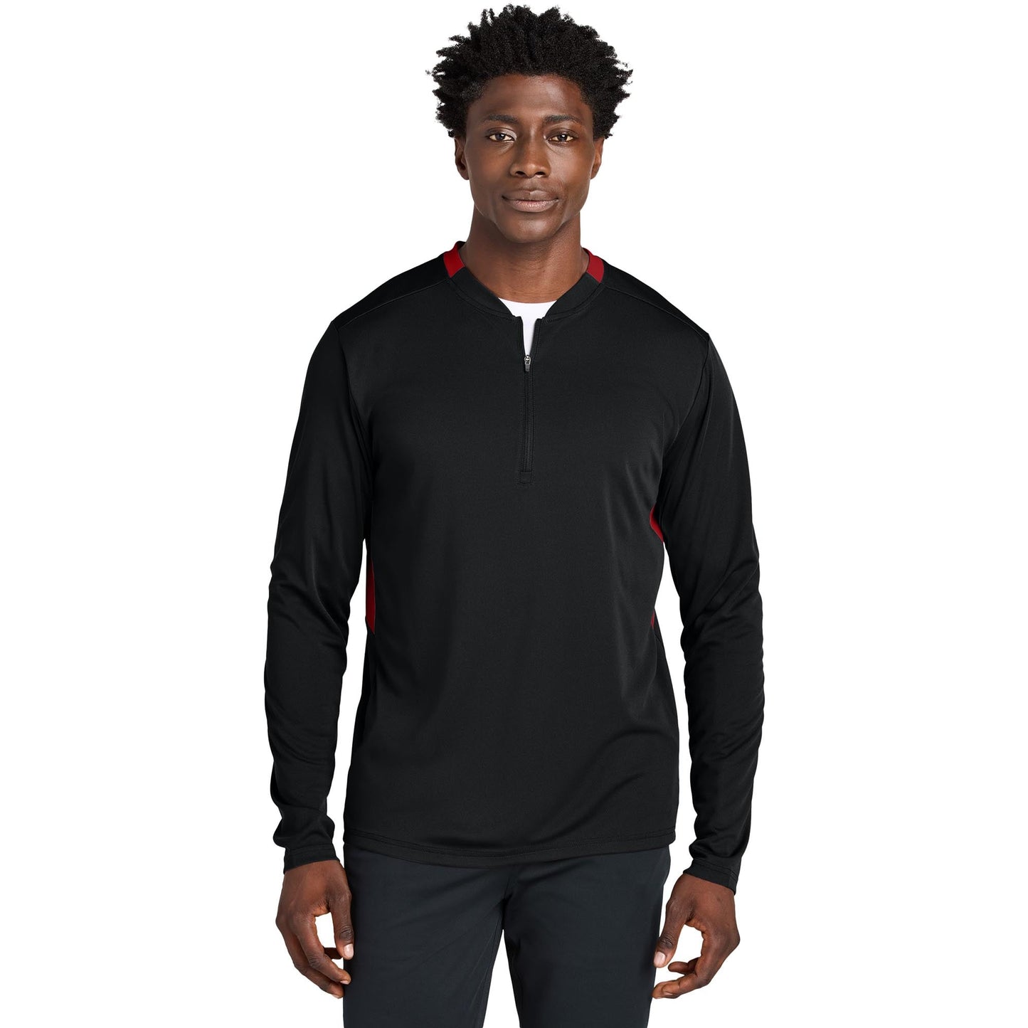 Black/Deep Red Pullover - Sport-Tek - Stylish Activewear