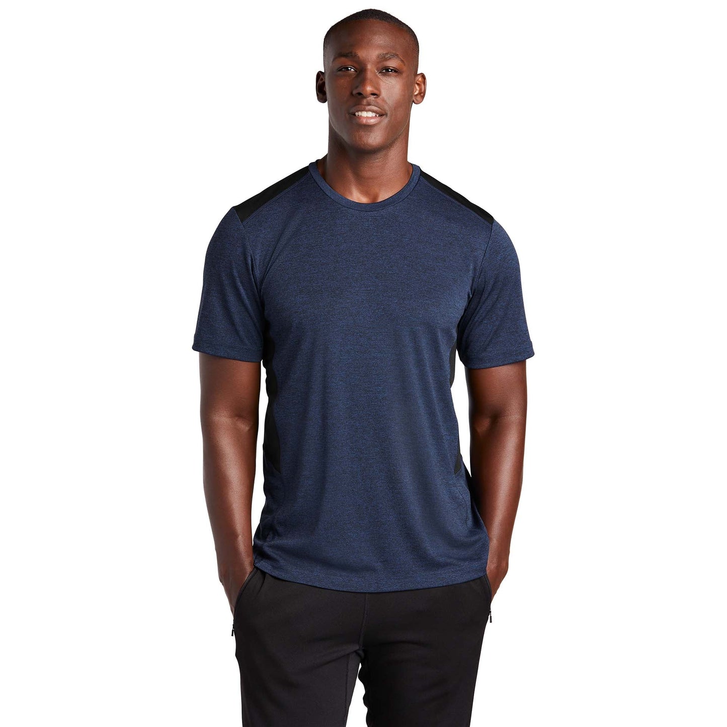 Black Heather T-Shirt - Sport-Tek - Soft Fabric