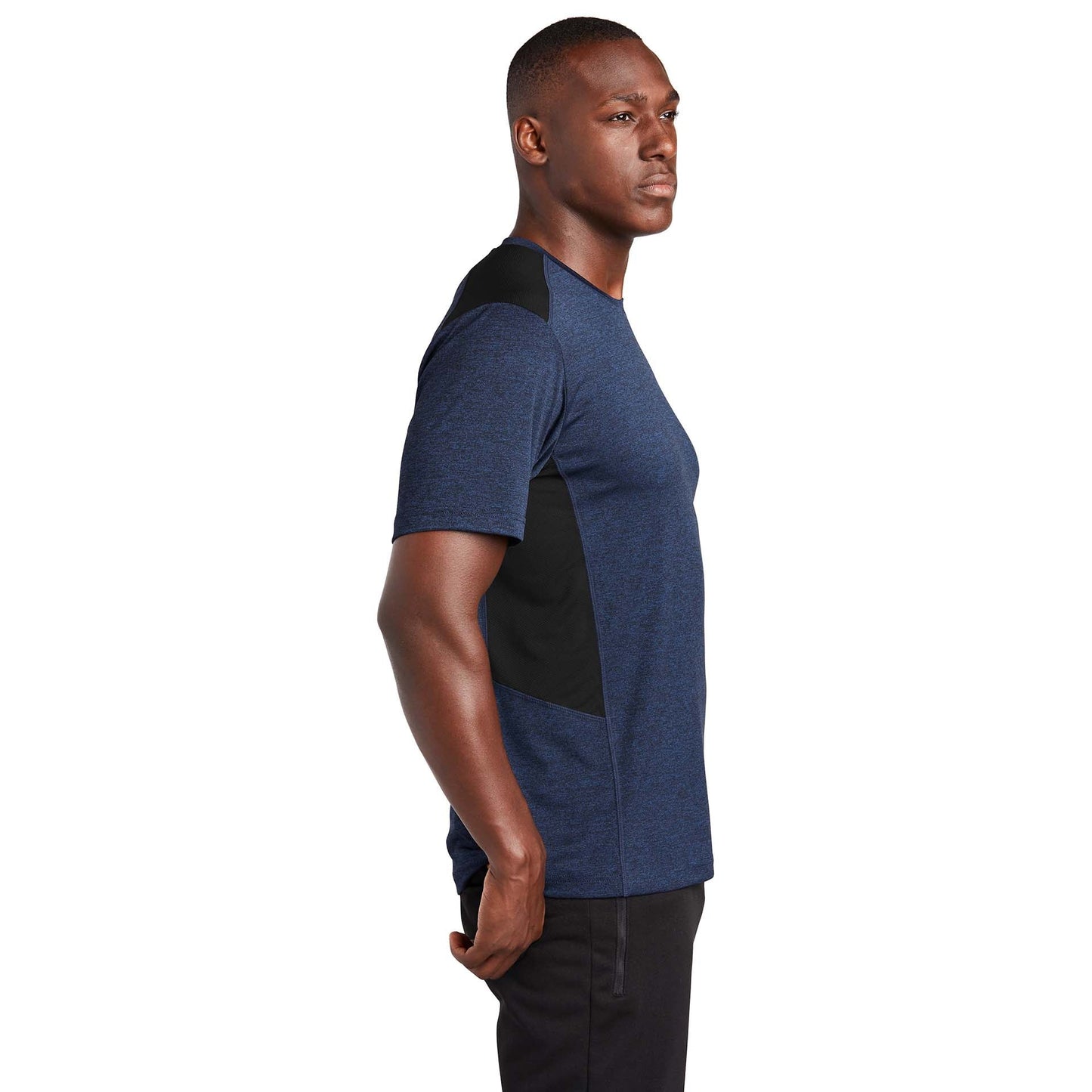Black Heather T-Shirt - Sport-Tek - Soft Fabric