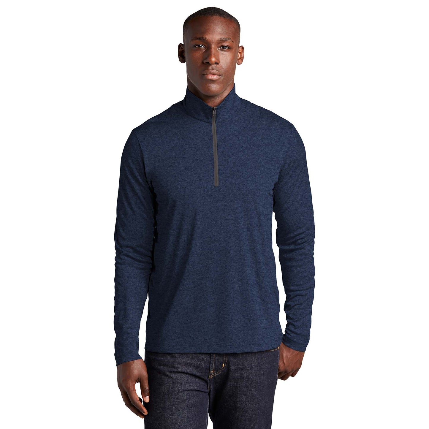 Black Heather Jacket - Sport-Tek - Moisture-Wicking