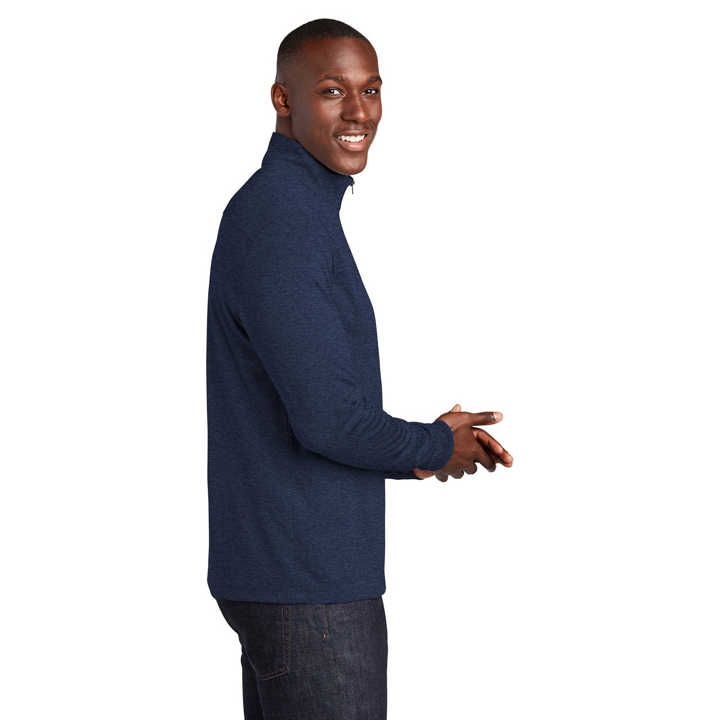 Black Heather Jacket - Sport-Tek - Moisture-Wicking