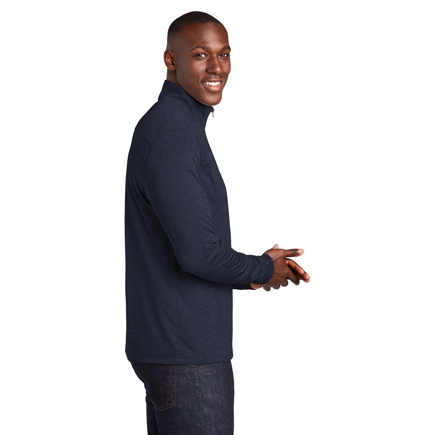 Black Heather Jacket - Sport-Tek - Moisture-Wicking