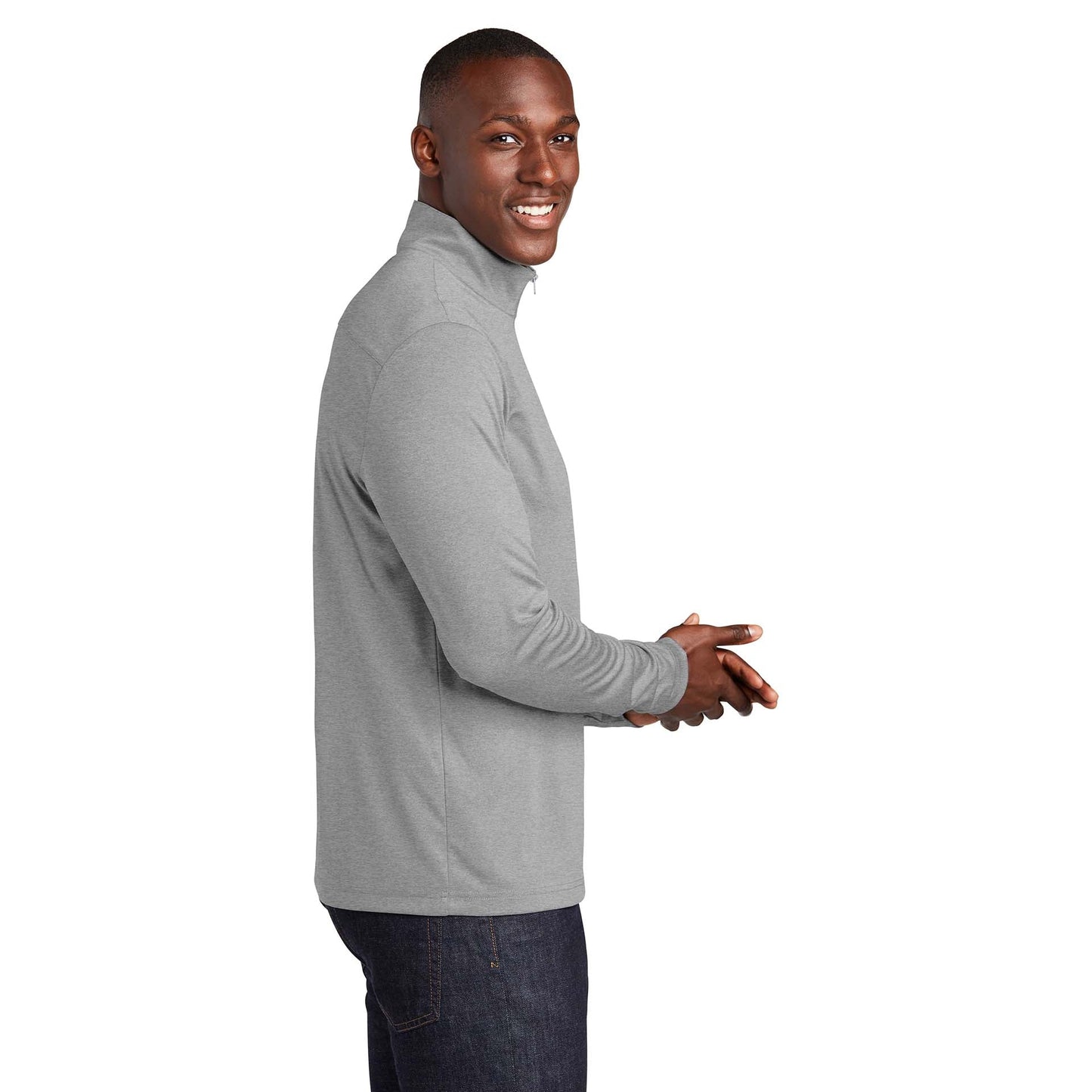 Black Heather Jacket - Sport-Tek - Moisture-Wicking