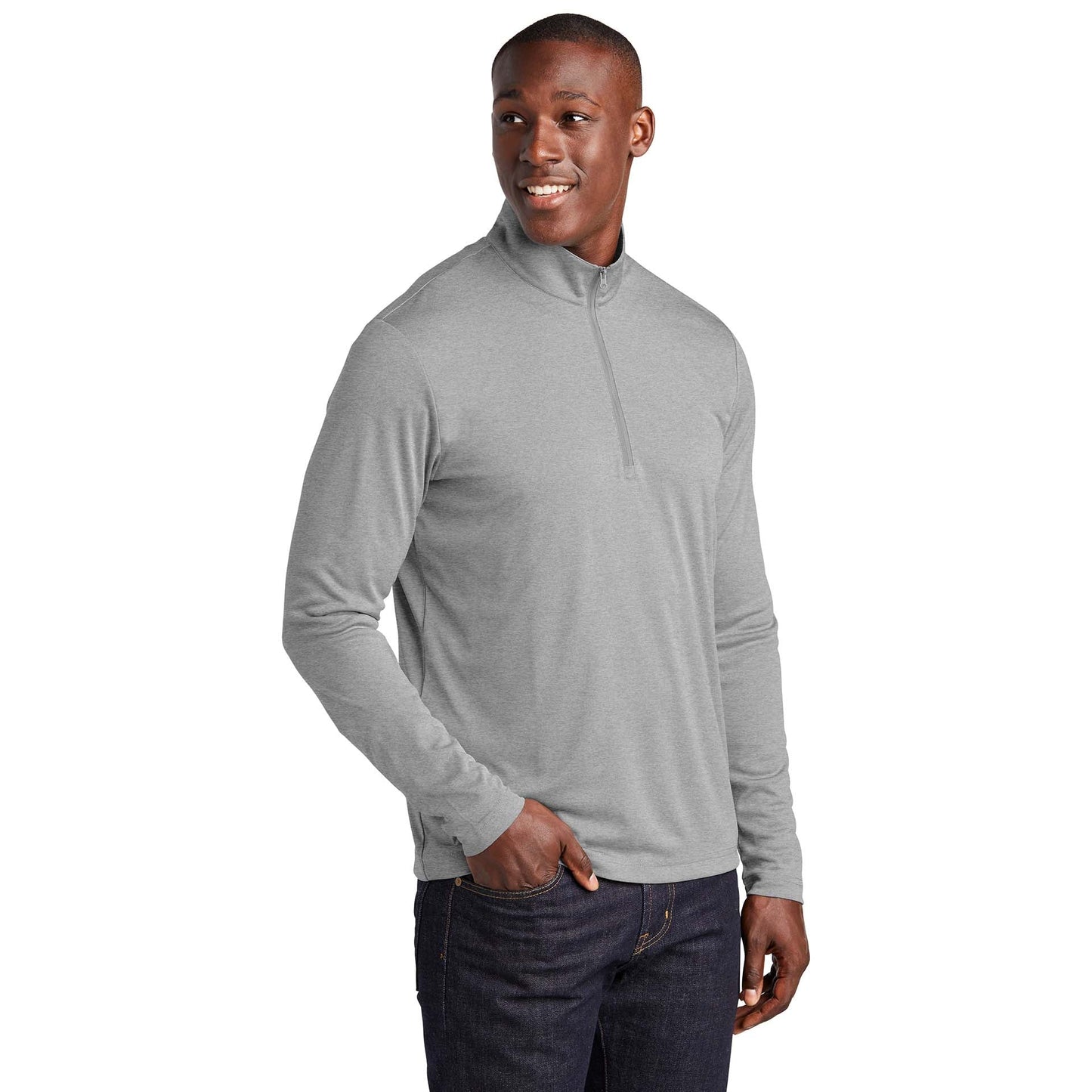 Black Heather Jacket - Sport-Tek - Moisture-Wicking