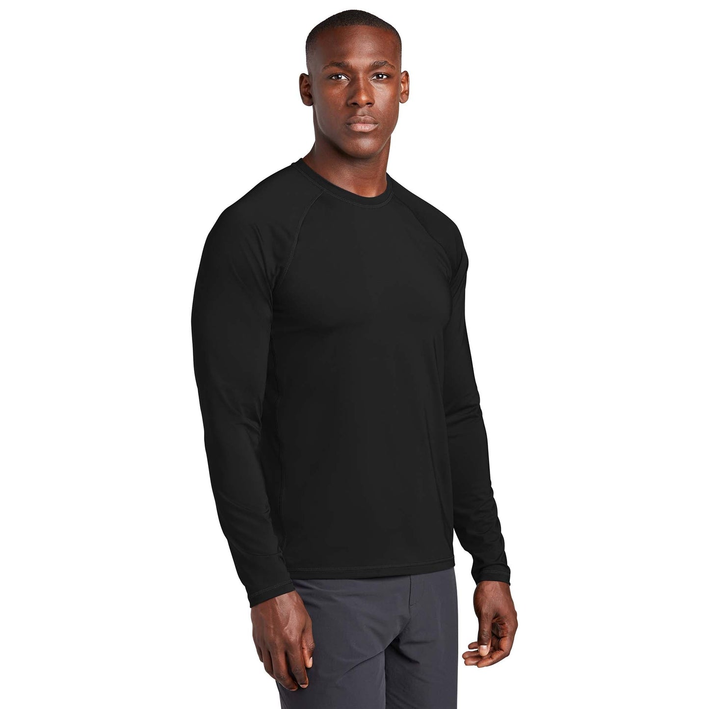 Black Rashguard Tee - Sport-Tek - UV Protection