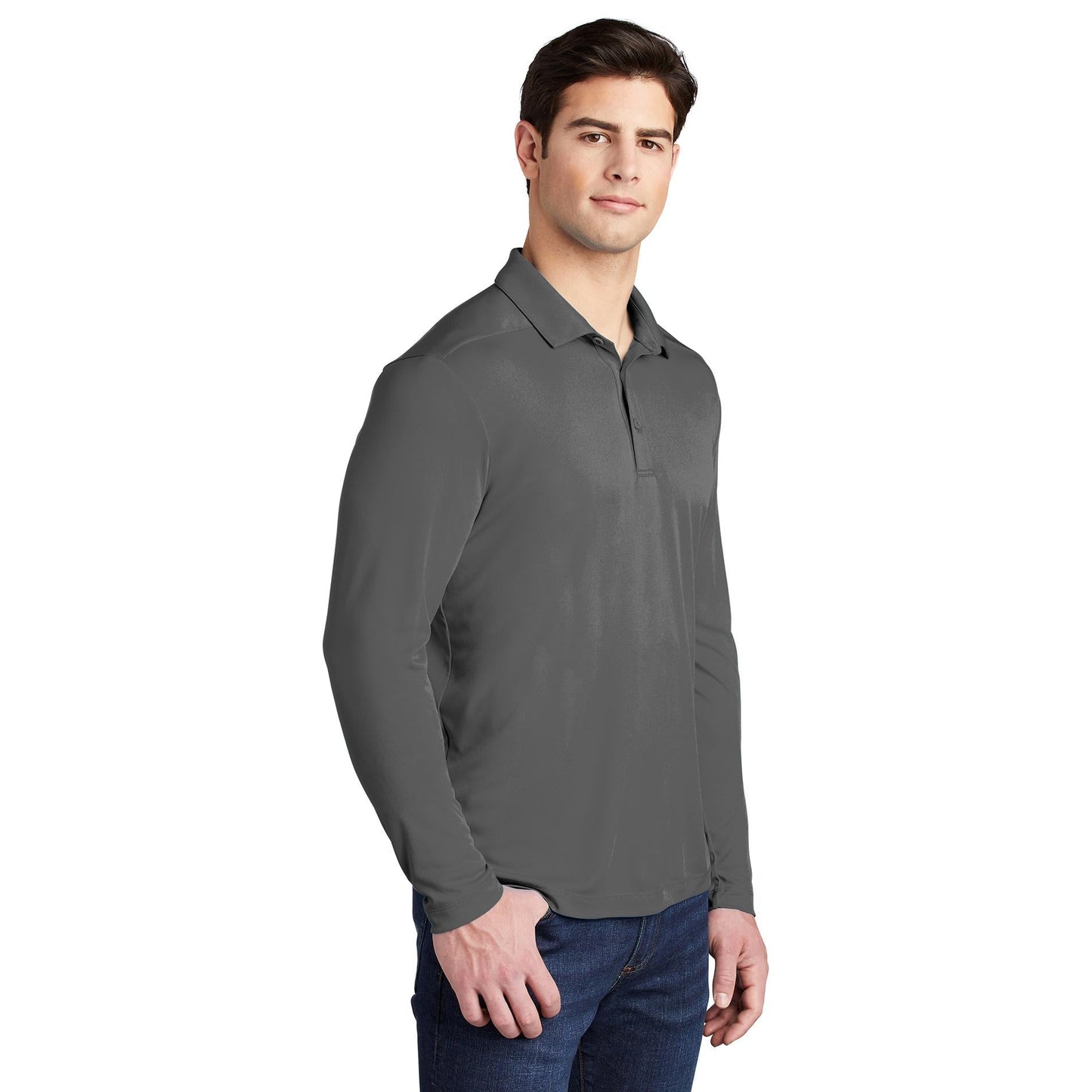 Black Polo Shirt - Sport-Tek - Soft Fabric - Stylish Wear