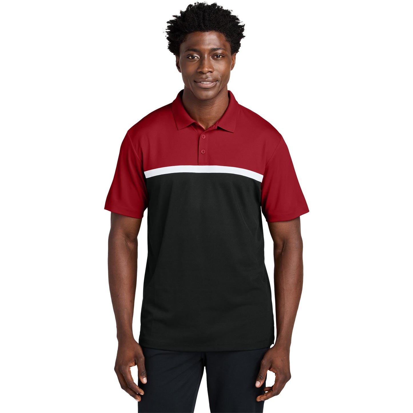 Black/Gray Concrete Heather Polo Shirt - Sport-Tek - Stylish