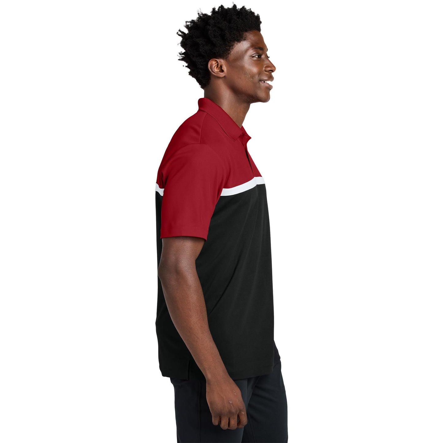 Black/Gray Concrete Heather Polo Shirt - Sport-Tek - Stylish