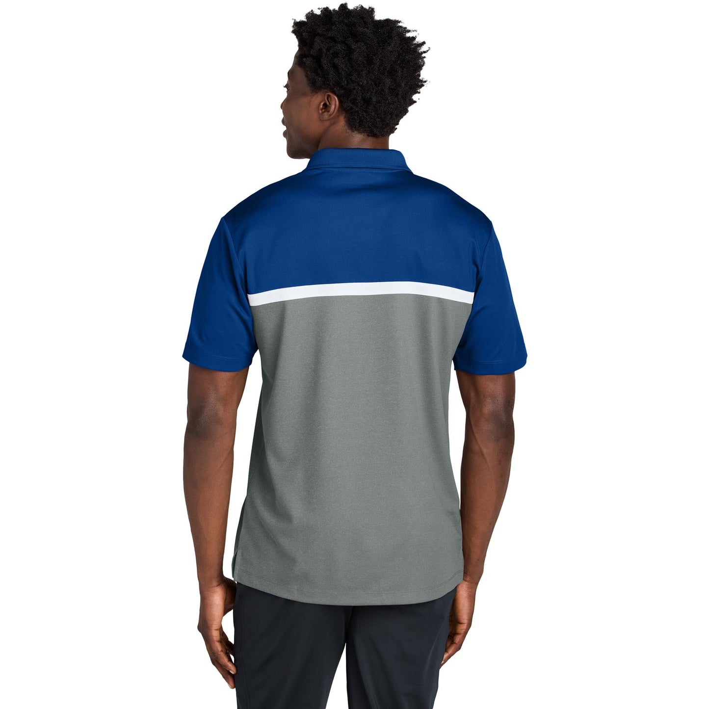 Black/Gray Concrete Heather Polo Shirt - Sport-Tek - Stylish