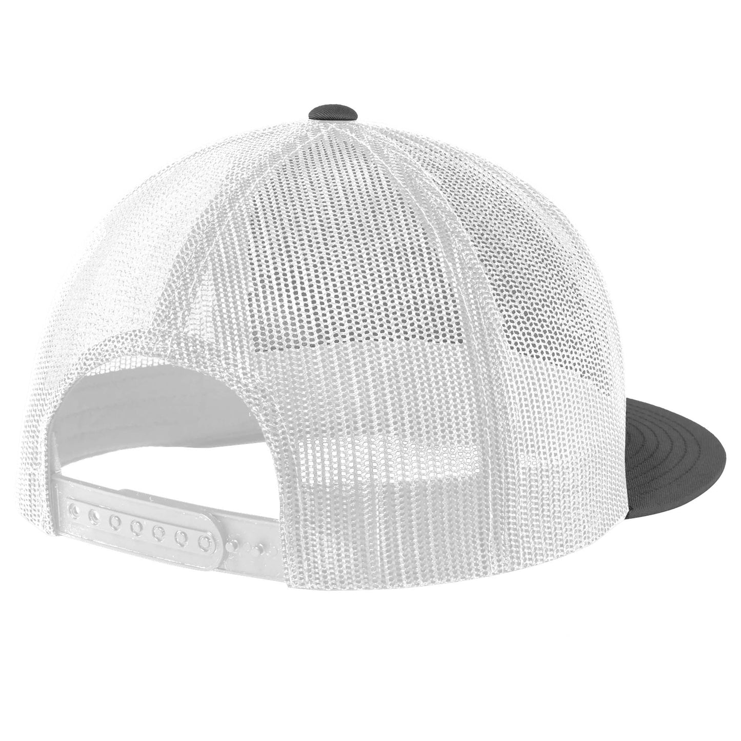 Black Trucker Cap - Sport-Tek - Adjustable Fit Design