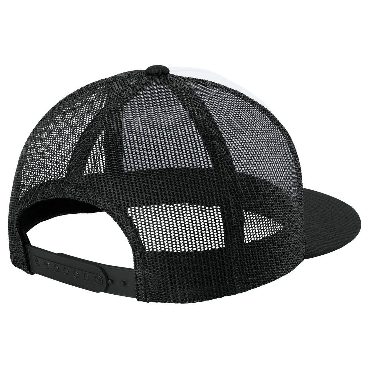 Black Trucker Cap - Sport-Tek - Adjustable Fit Design