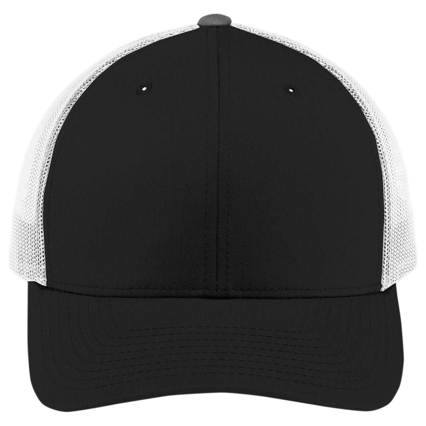 Black Ball Cap - Sport-Tek - High Fit Snap Closure - Stylish Choice